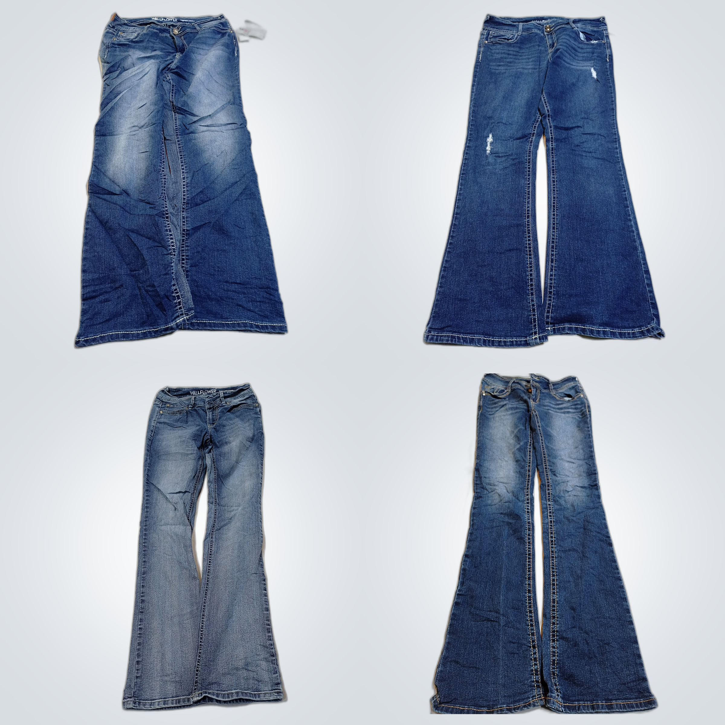 Wallflower Flare Jeans Bundle - 10 Piece Denim Lot