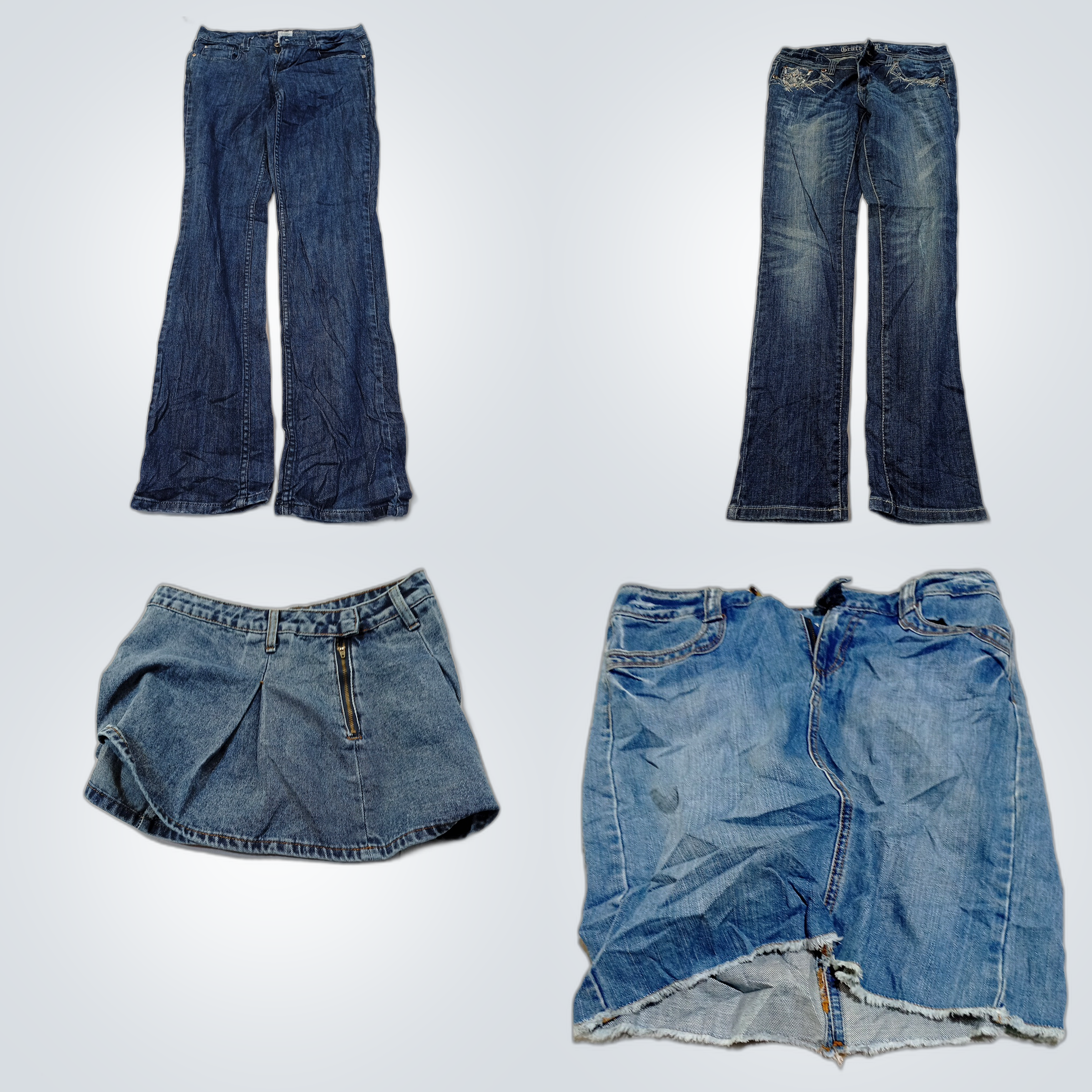 Jordache & J.Crew Denim Bundle: 7tlg. Mix Röcke & ..