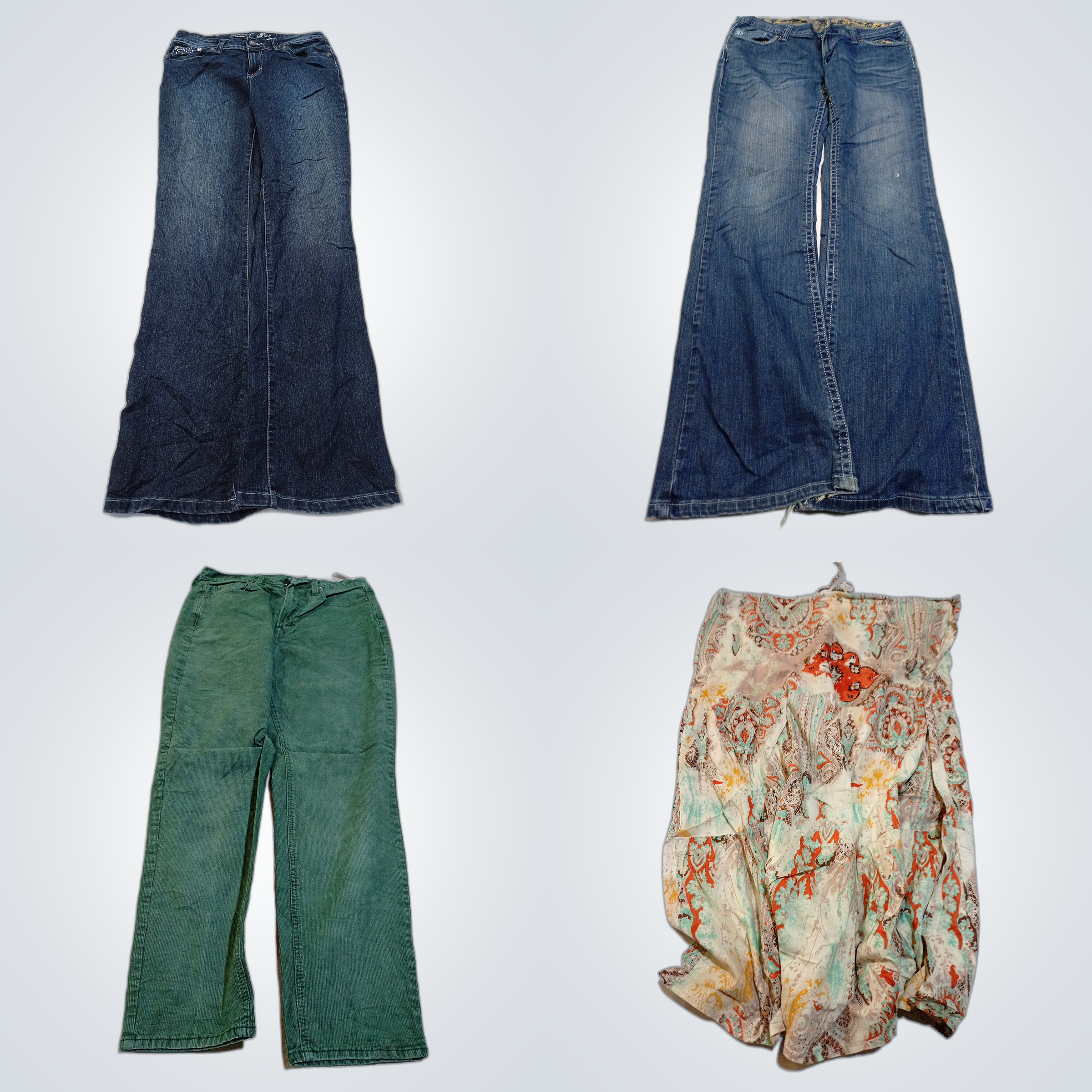 Sanft gebrauchte Denim- und Rock-Bündel: American ..