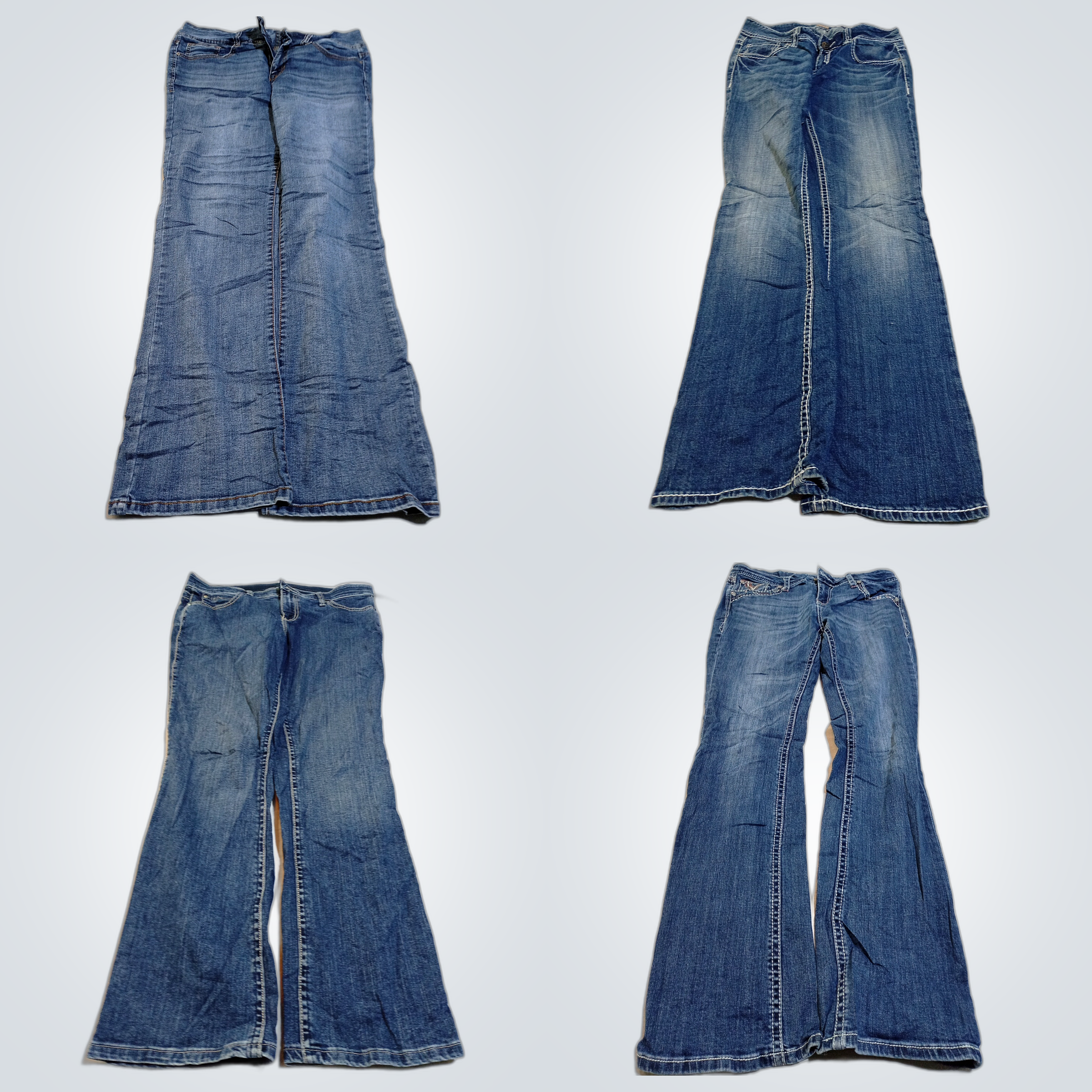 Paquete de Denim Ligeramente Usado: Wrangler, Aero..