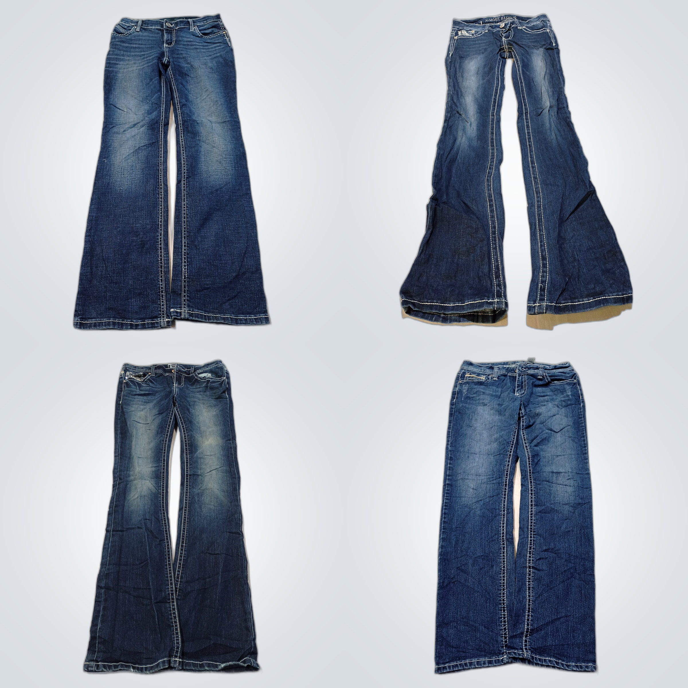Flare & Straight Jeans Bundle - Wrangler, Almost F..