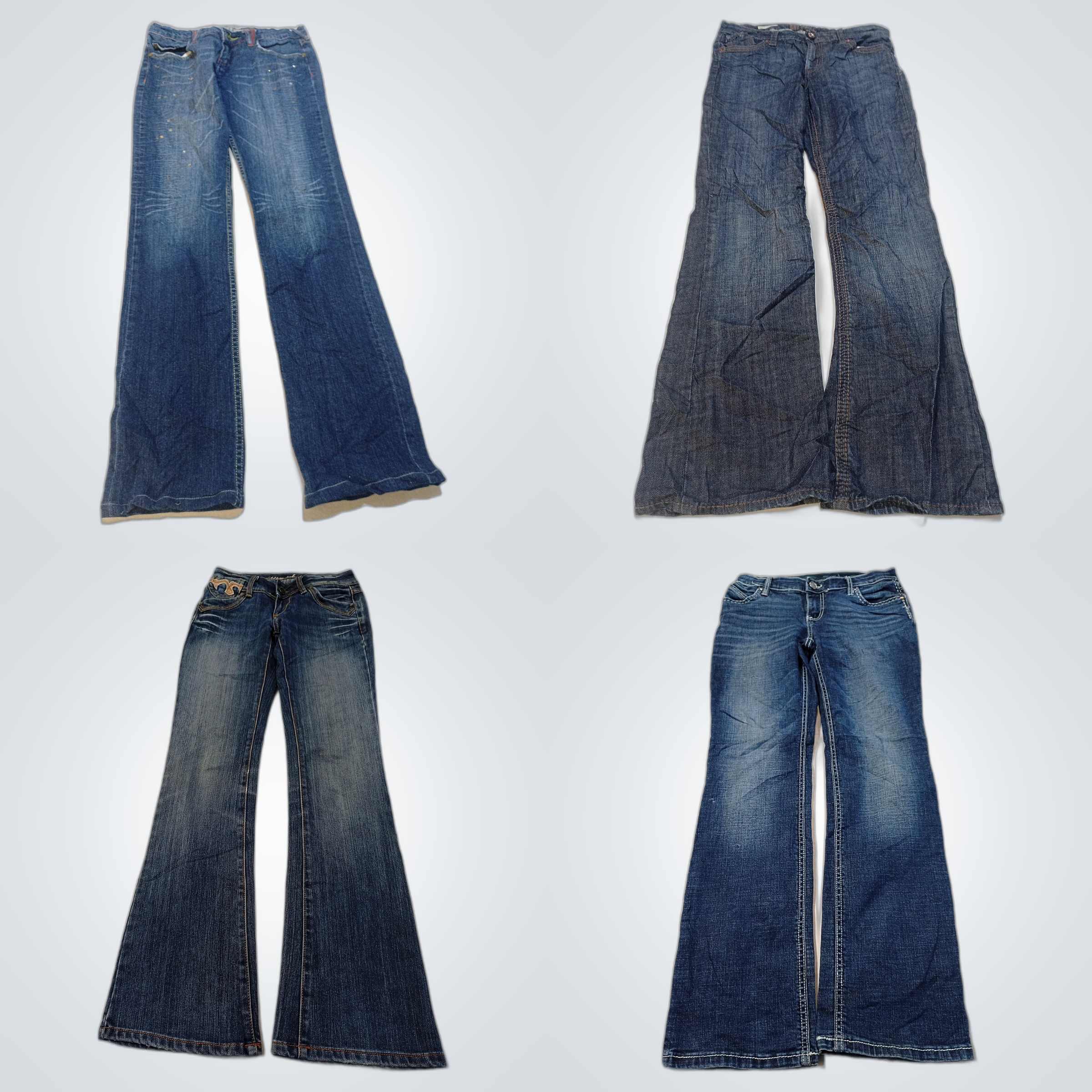 Pacote de Jeans Wrangler Flare - Lote de 10 Peças ..