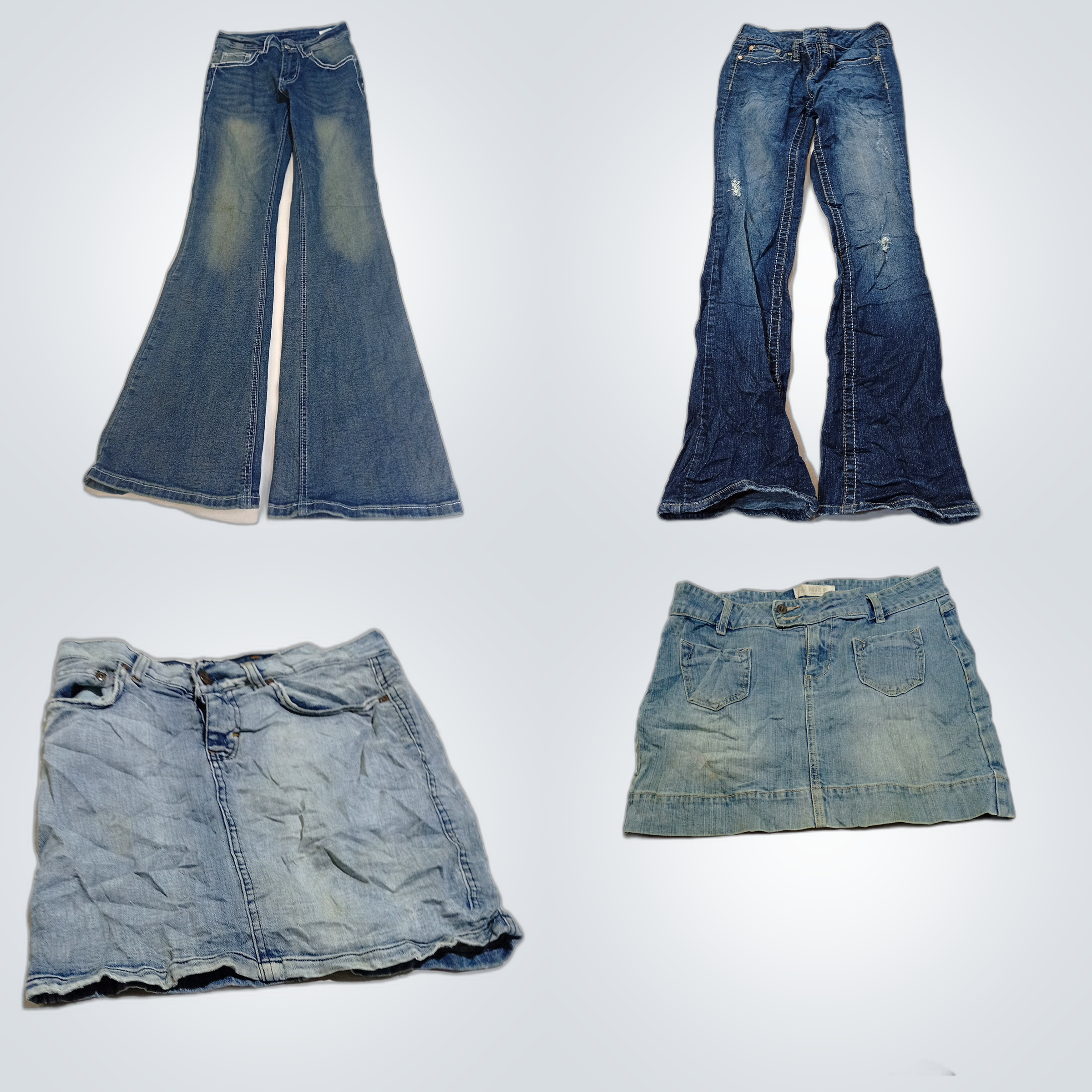 Sanft gebrauchtes Denim-Bündel: Arden B, Route 66,..