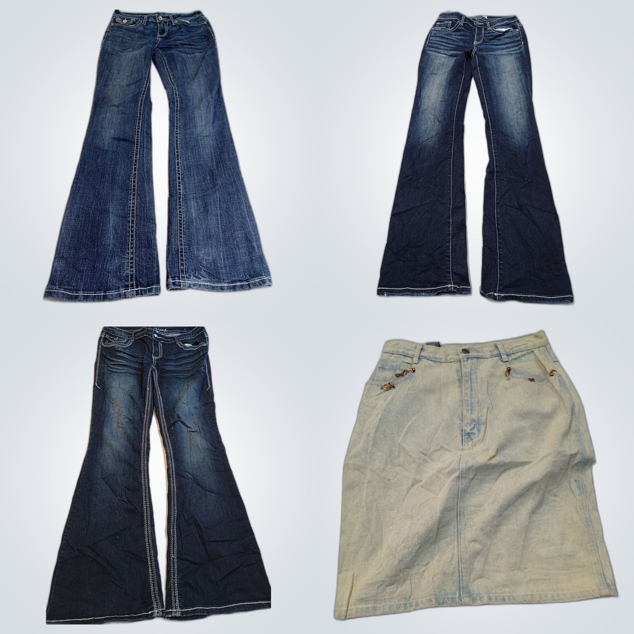 Pacote de Denim Levemente Usado: Ana, BKE, Express..