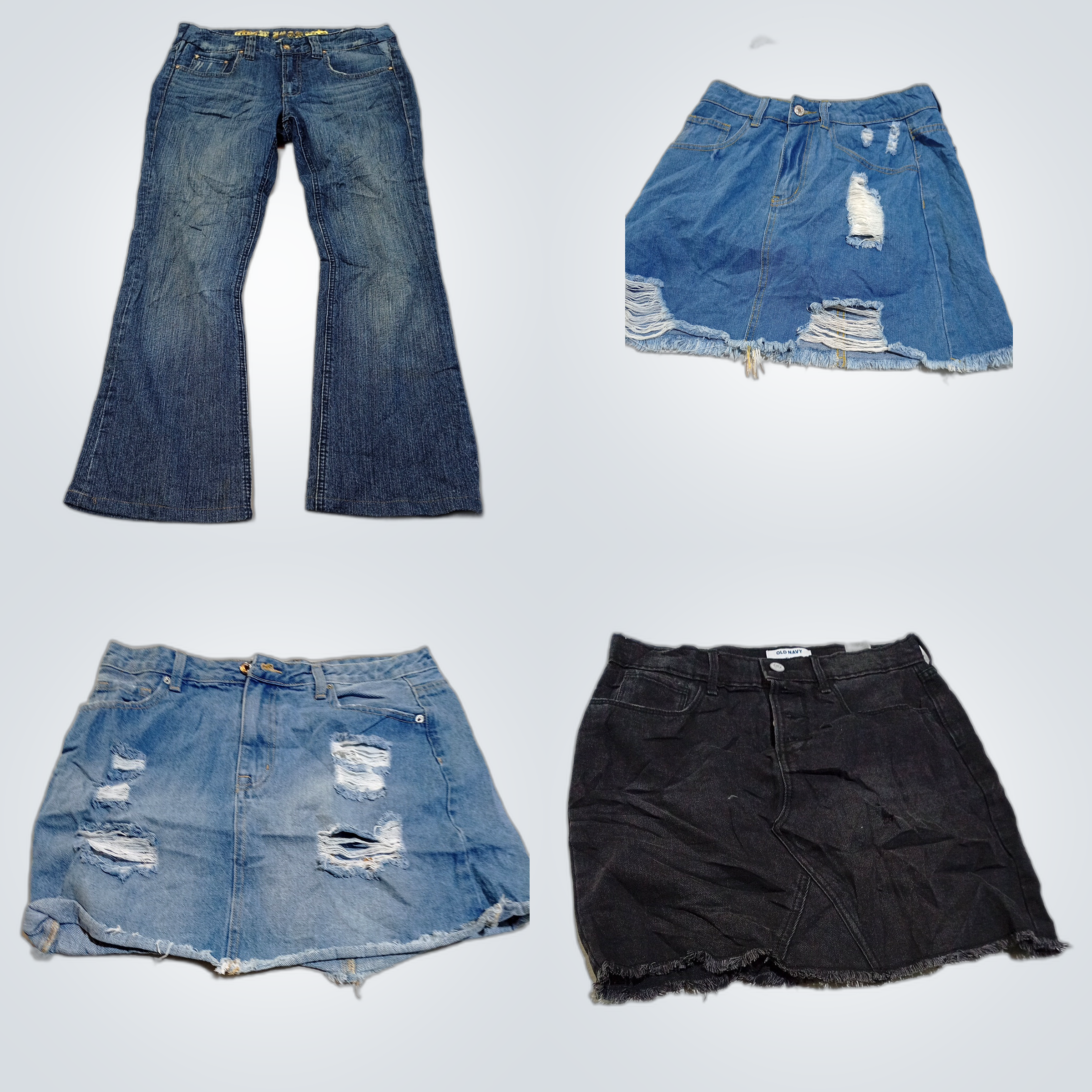 Denim Bundle: CW Jeans, Aeropostale & More Skirts,..