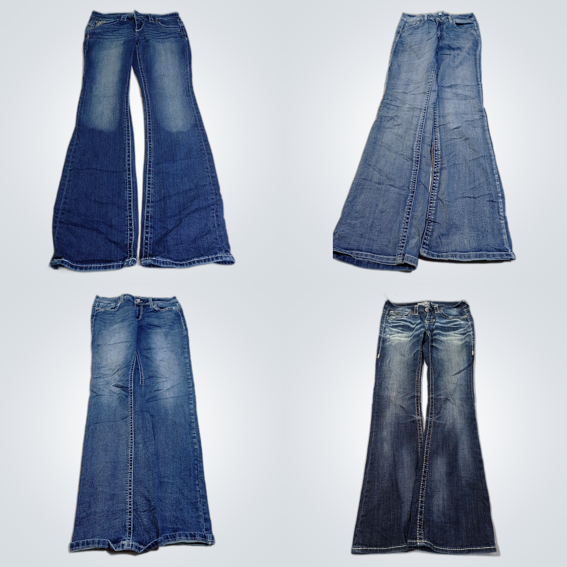 優しく使用されたデニムバンドル：Miss Me、Big Star、Wax Jeans、その他フレアブ..