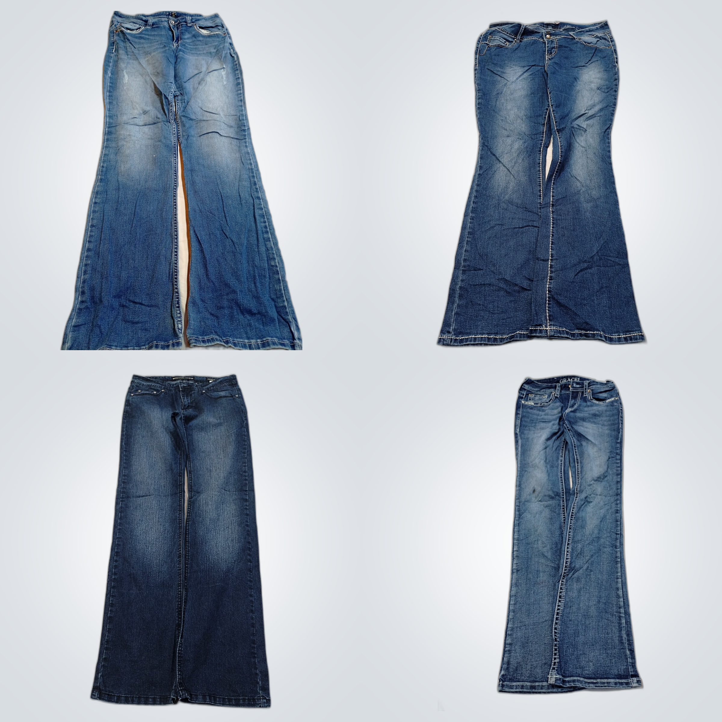 Pacchetto Denim: Mix di 7 Pezzi di Bootcut, Flare ..