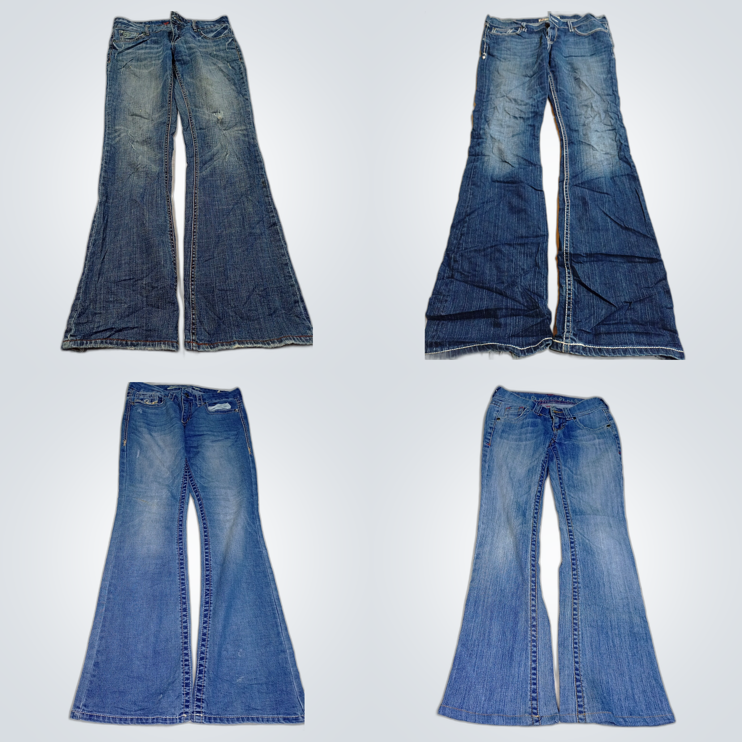 Pacote com 10 Jeans Flare 7 For All Mankind