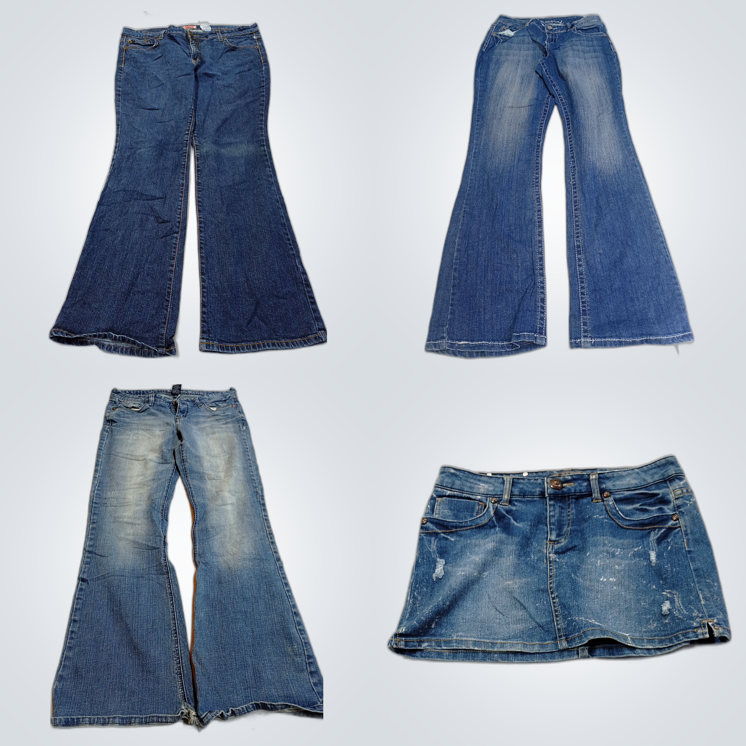 Flare Jeans & Denim Röcke Bundle - No Boundaries, ..