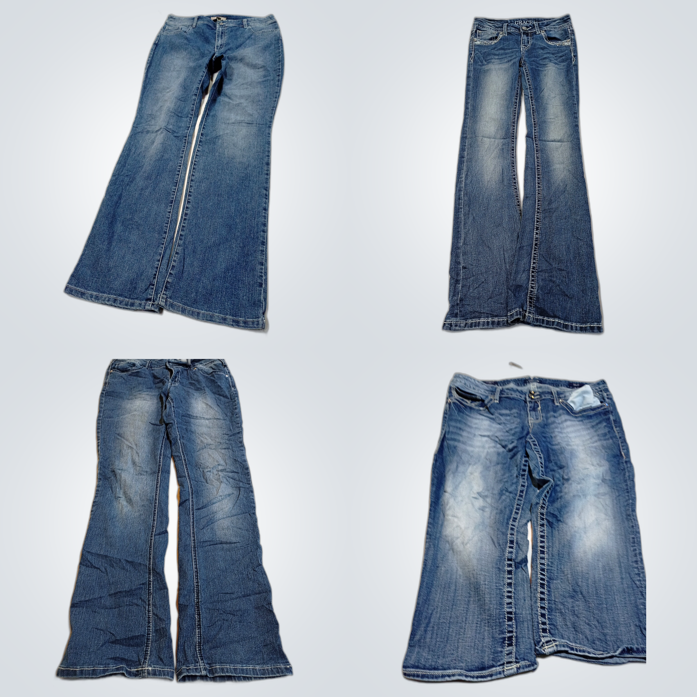 Gently Used Denim Bundle: Chico's, Wrangler, Faded..