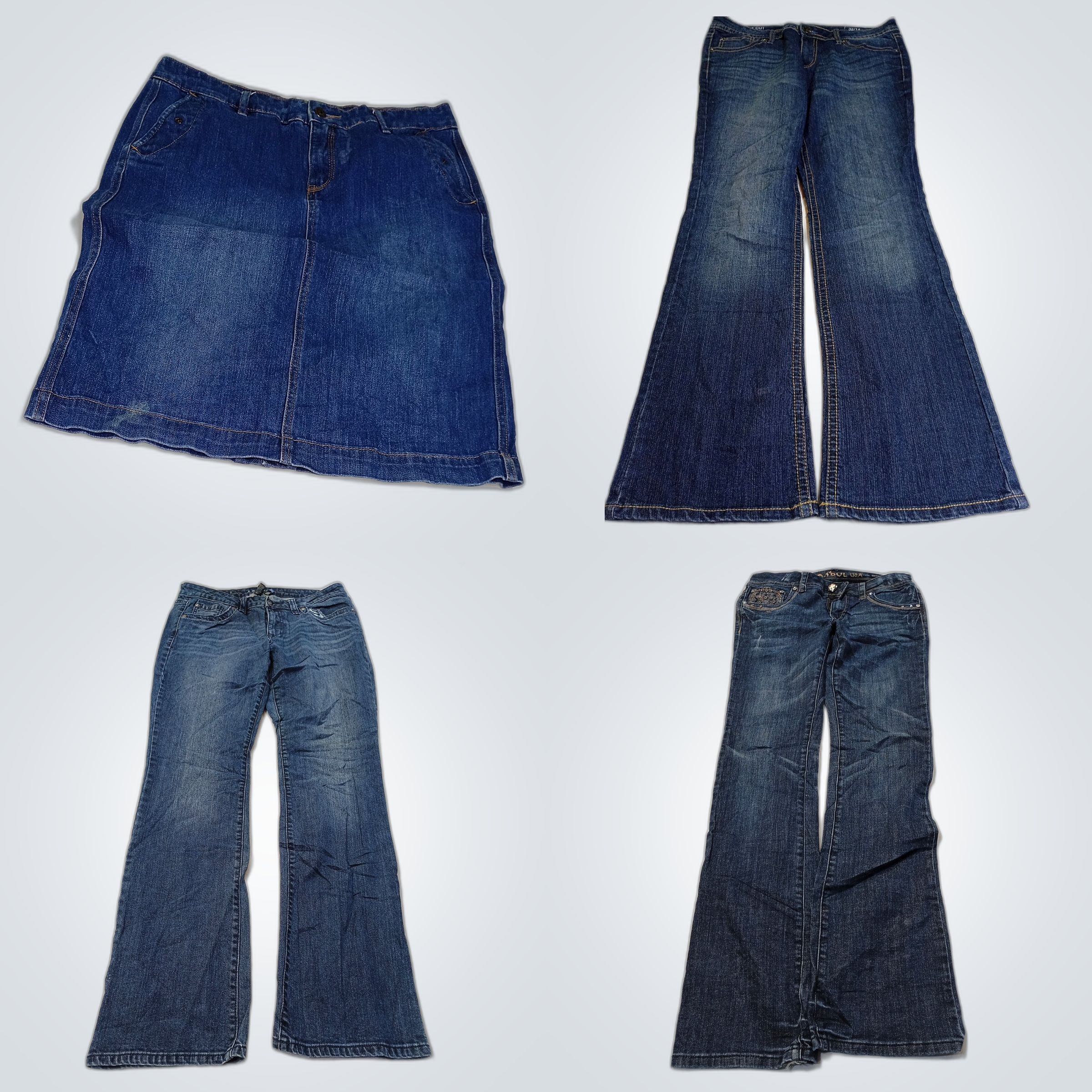 Pacote de Jeans Usados com Cuidado: Sonoma, Abercr..