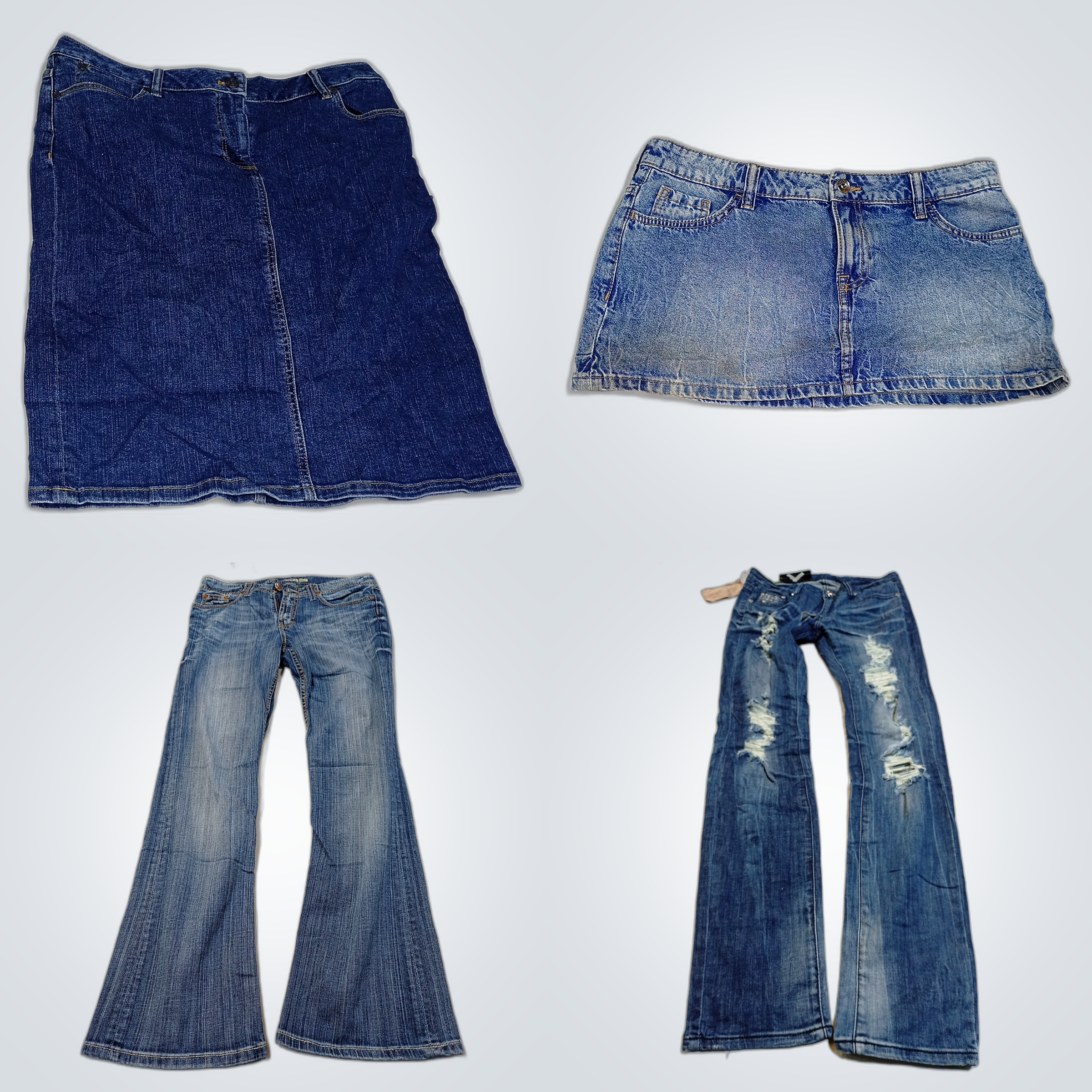 Talbots, GUESS, BKE Denim Bundle: 7 Skirts & Flare..