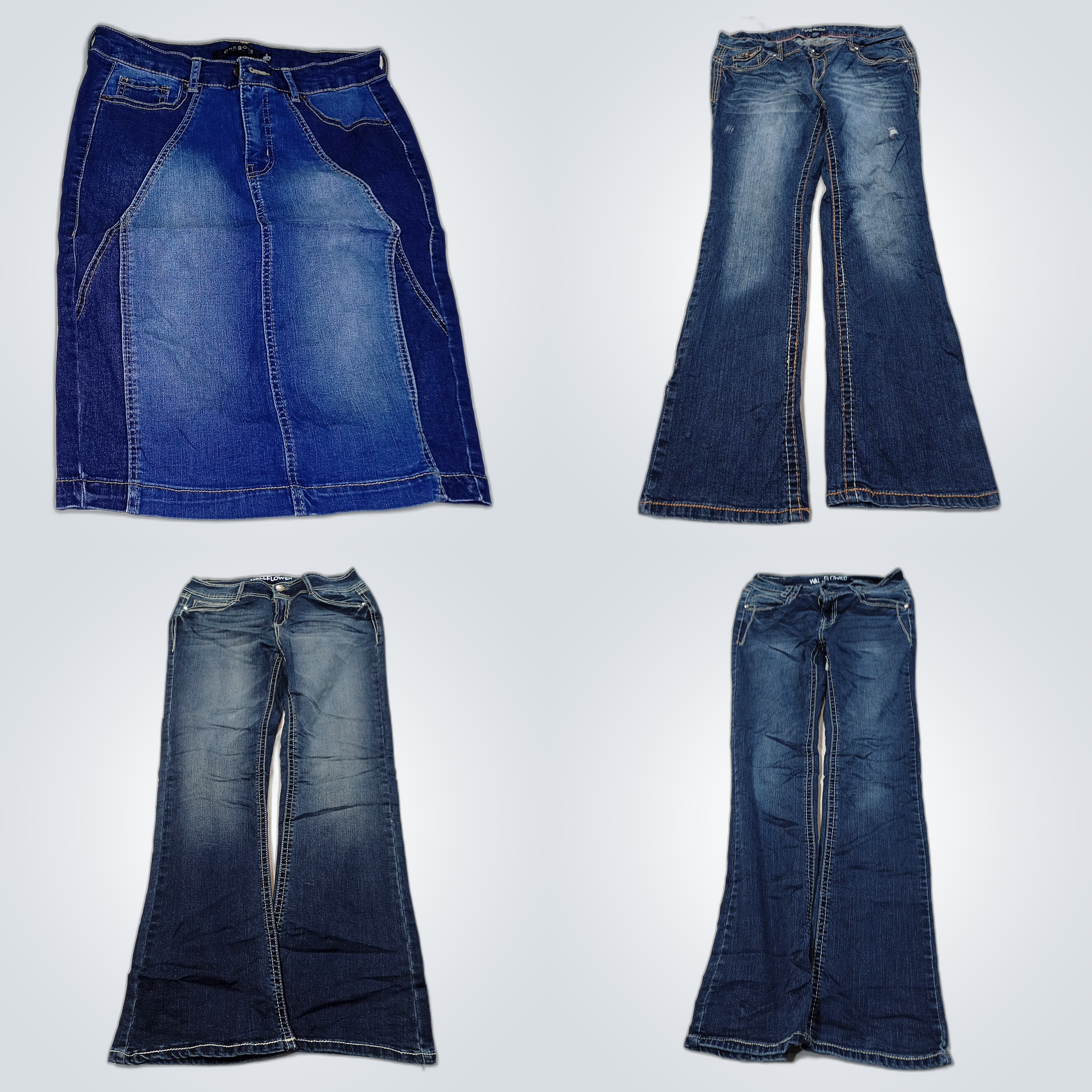 Paquete de Denim Poco Usado: Falda ONESOME y Jeans..