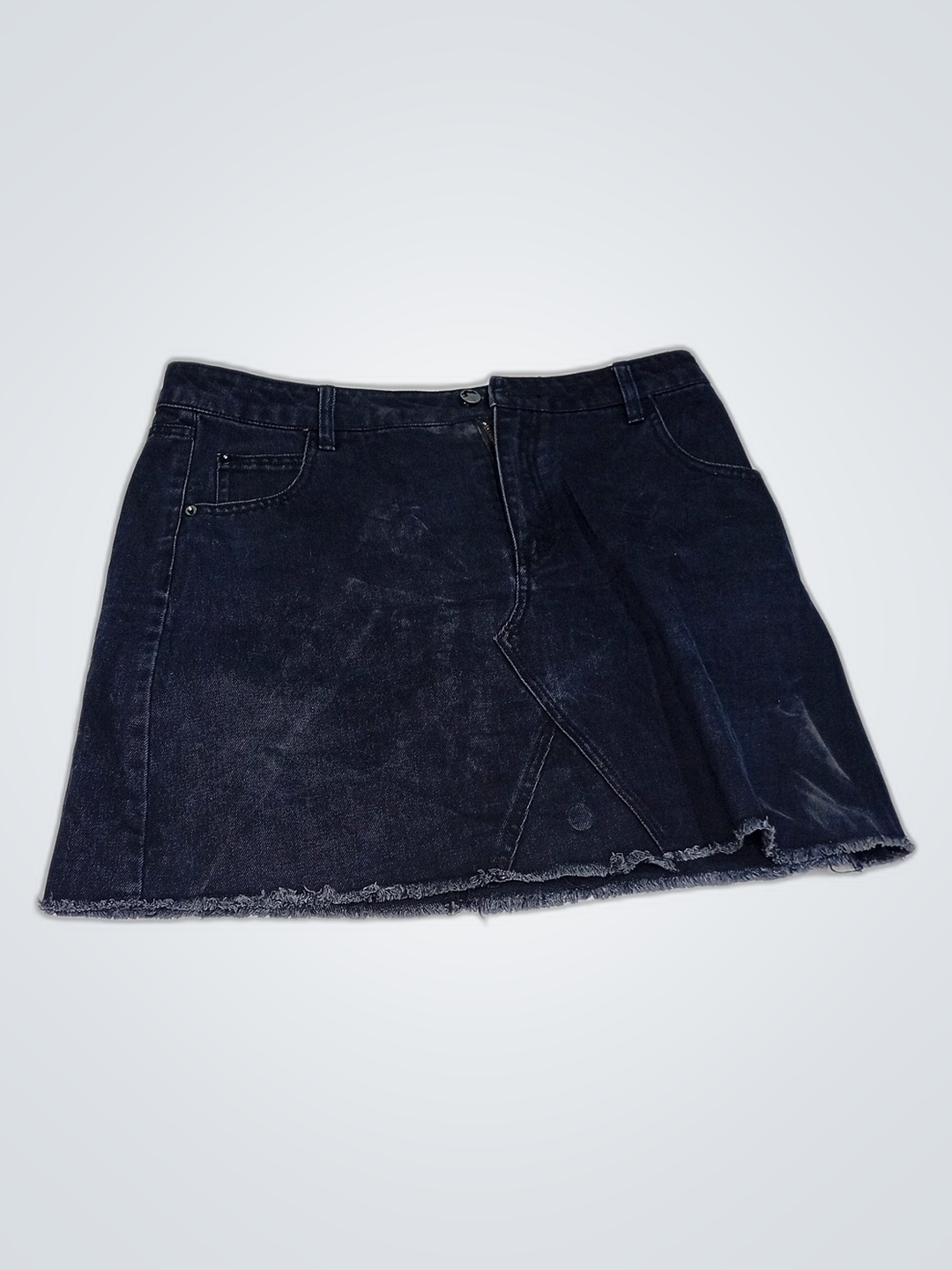 Dark Blue Denim Skirt