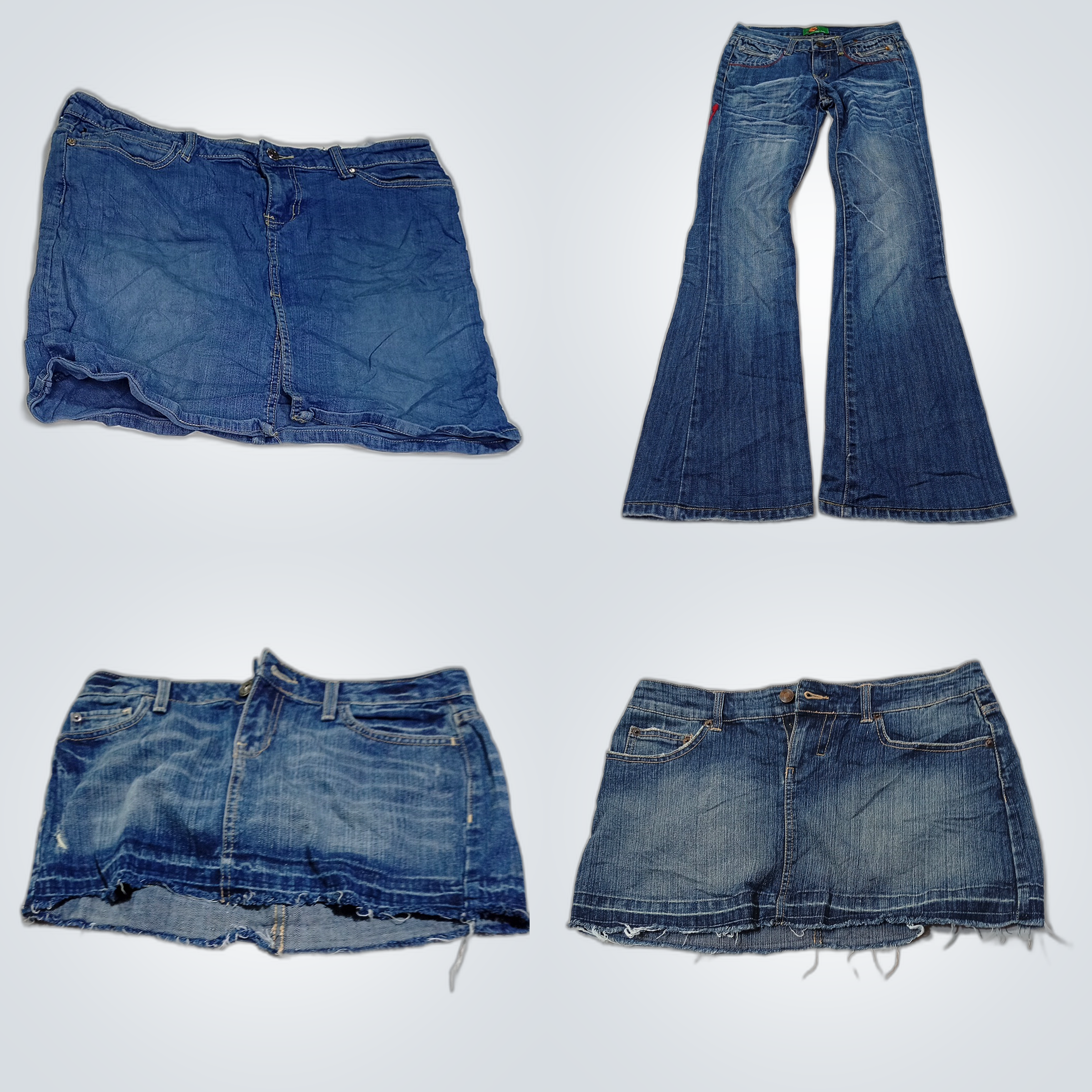 Ensemble de jupes en denim légèrement utilisées Me..