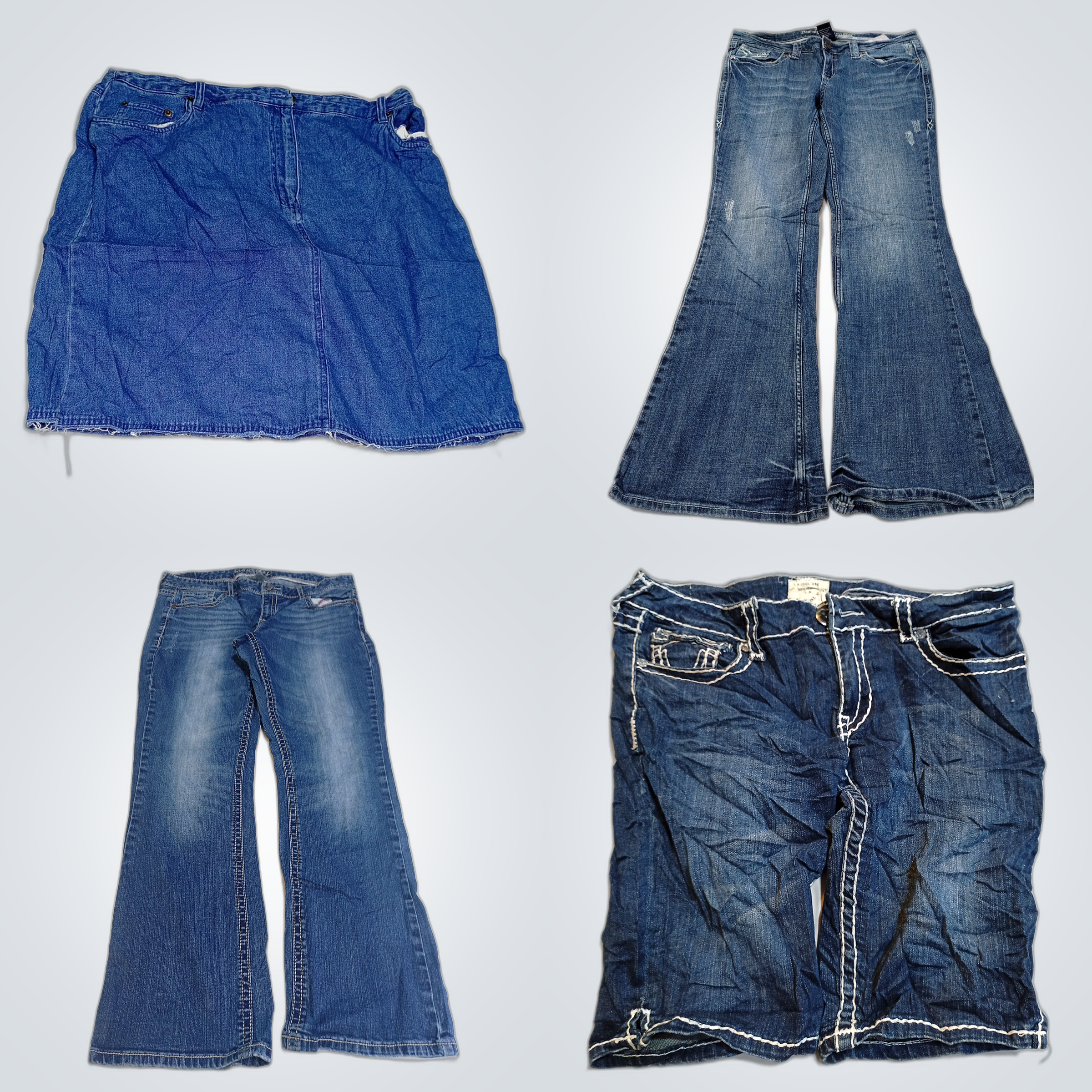 Paquete de Denim Ligeramente Usado: 7 For All Mank..