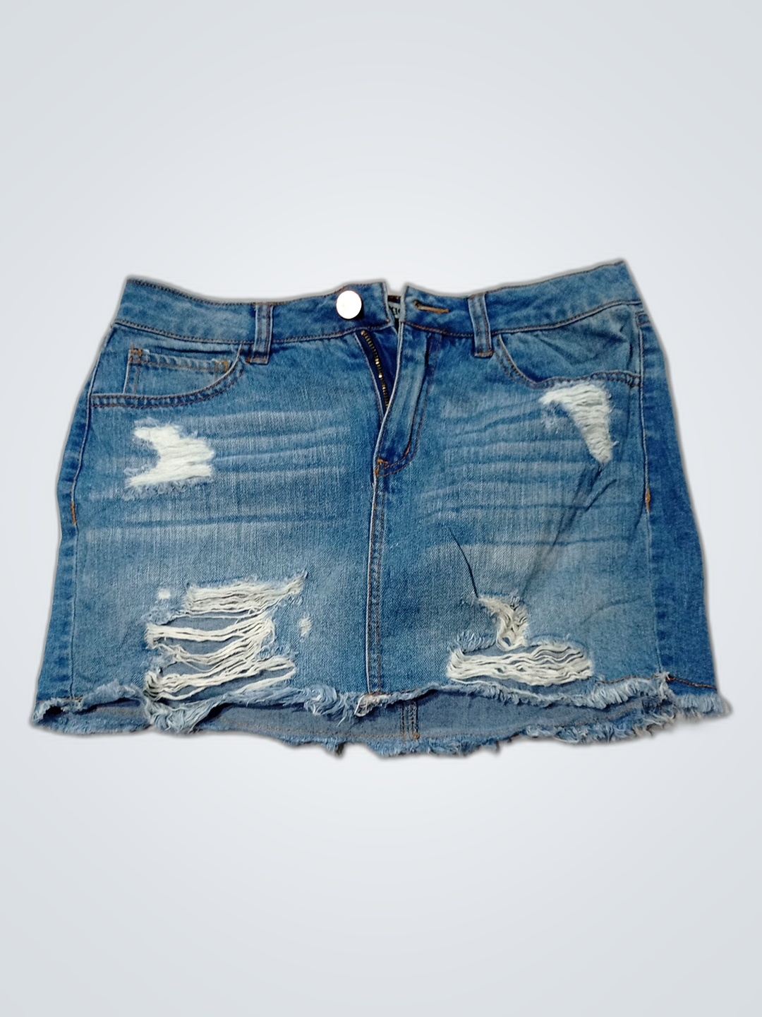 saia de denim refuge