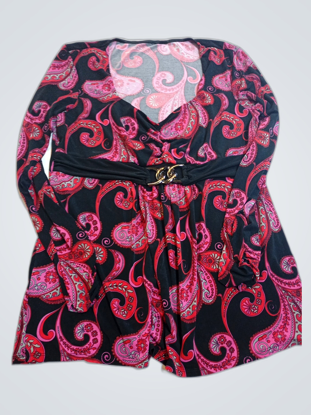 Conjunto de Saia e Blusa Paisley