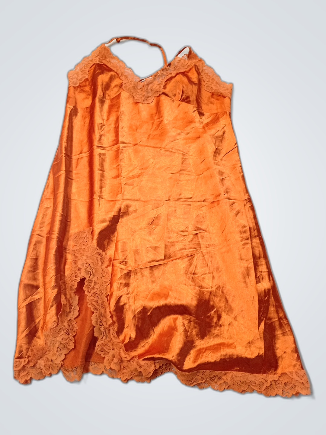 Chemise com Renda Laranja