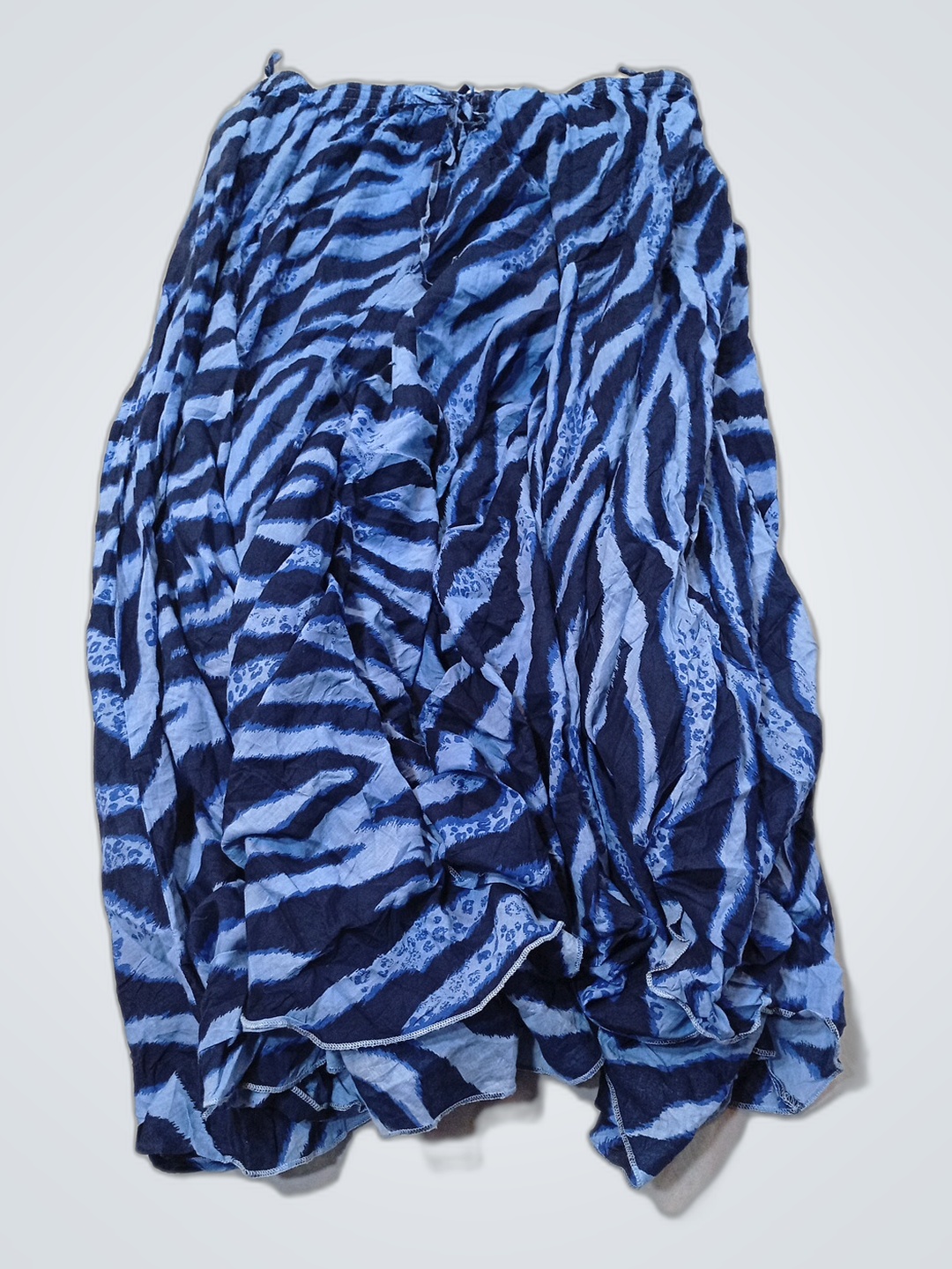 Jessica London Blue Zebra Print Skirt