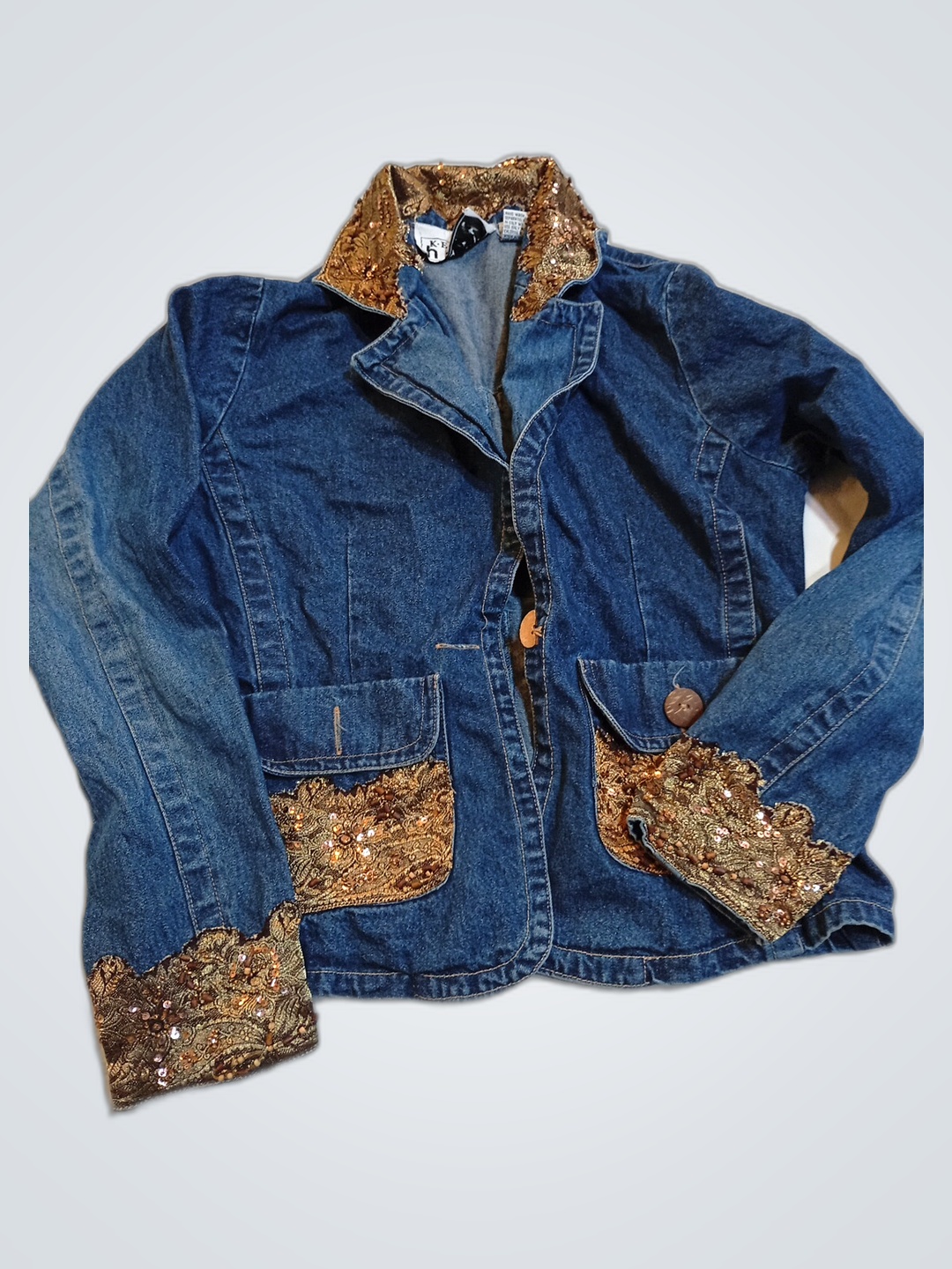 Keren Hart Embellished Denim Jacket