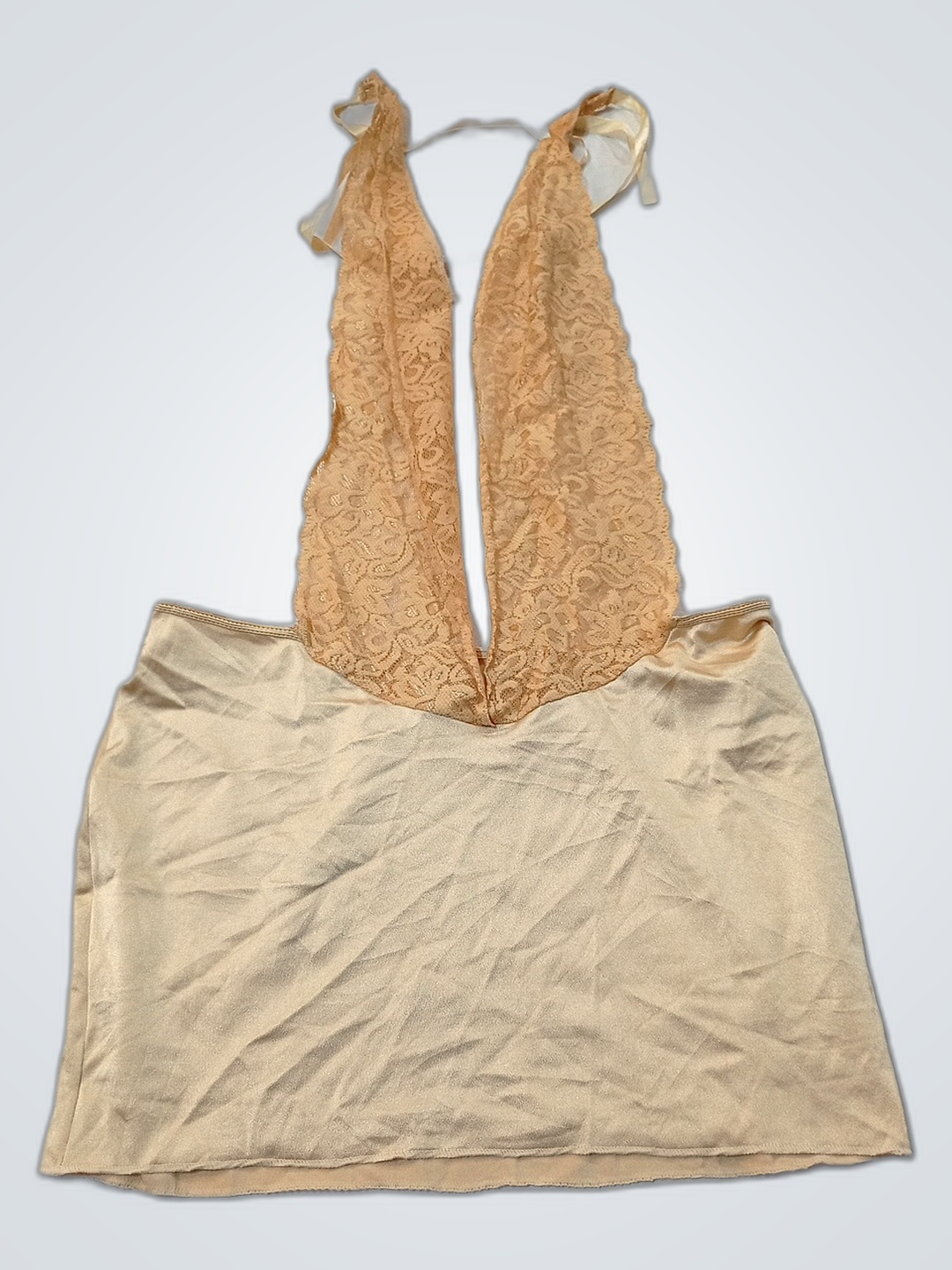 Soutien-gorge en dentelle beige