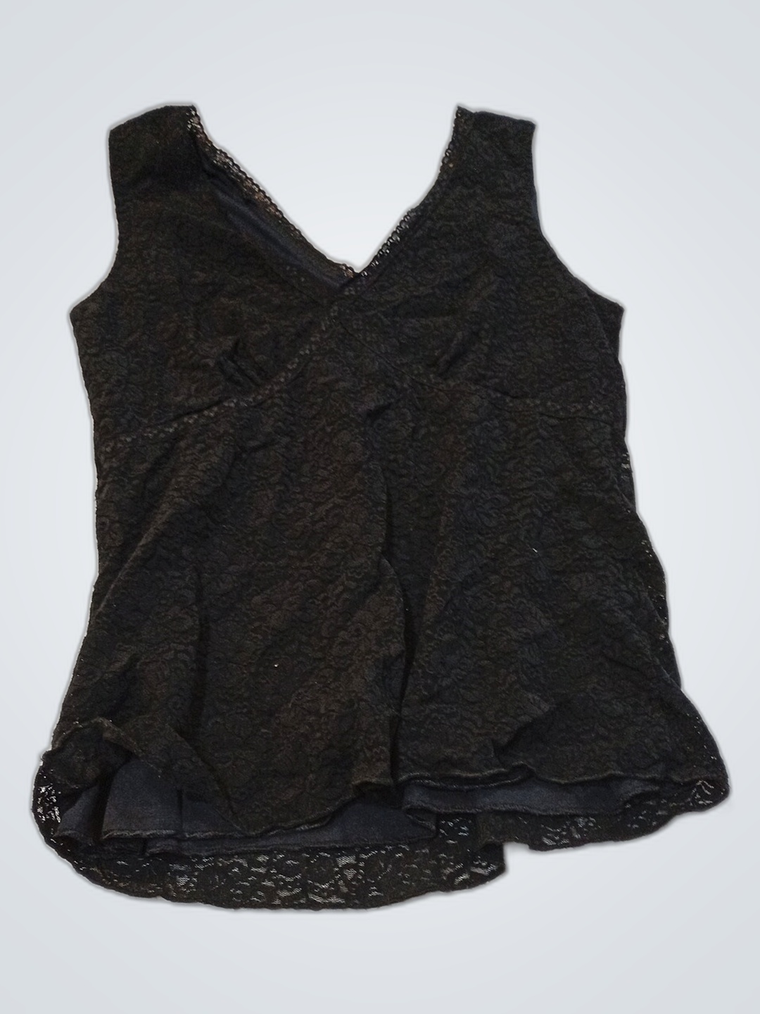 Top en dentelle noire