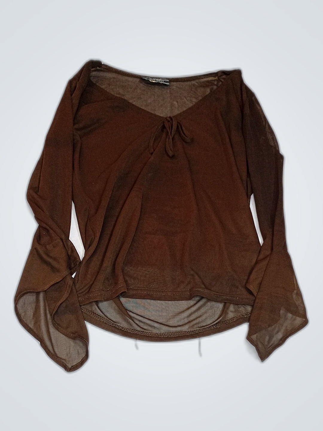 Marc by Marc Jacobs Sheer Brown Blouse