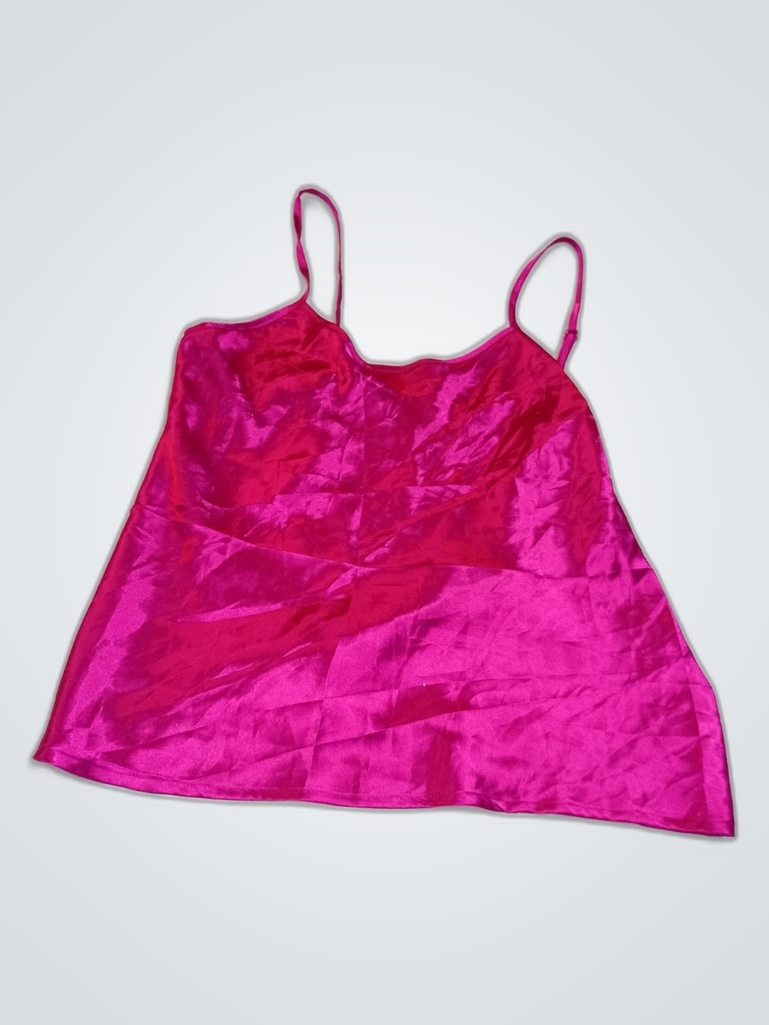 Pink Satin Camisole