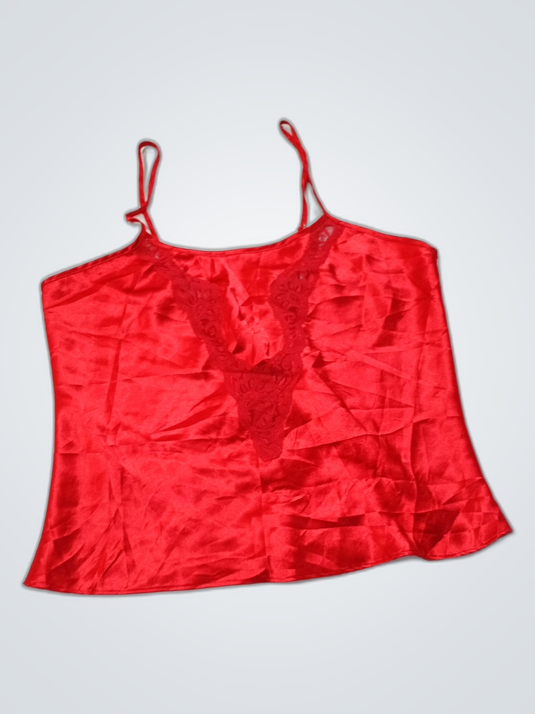 Top de Cetim Vermelho