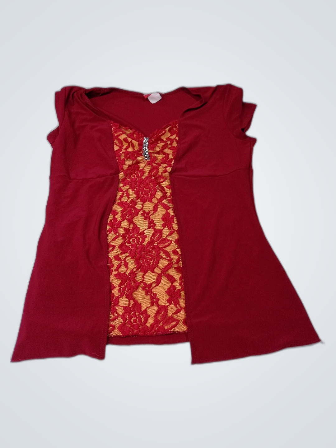 Red Lace Top
