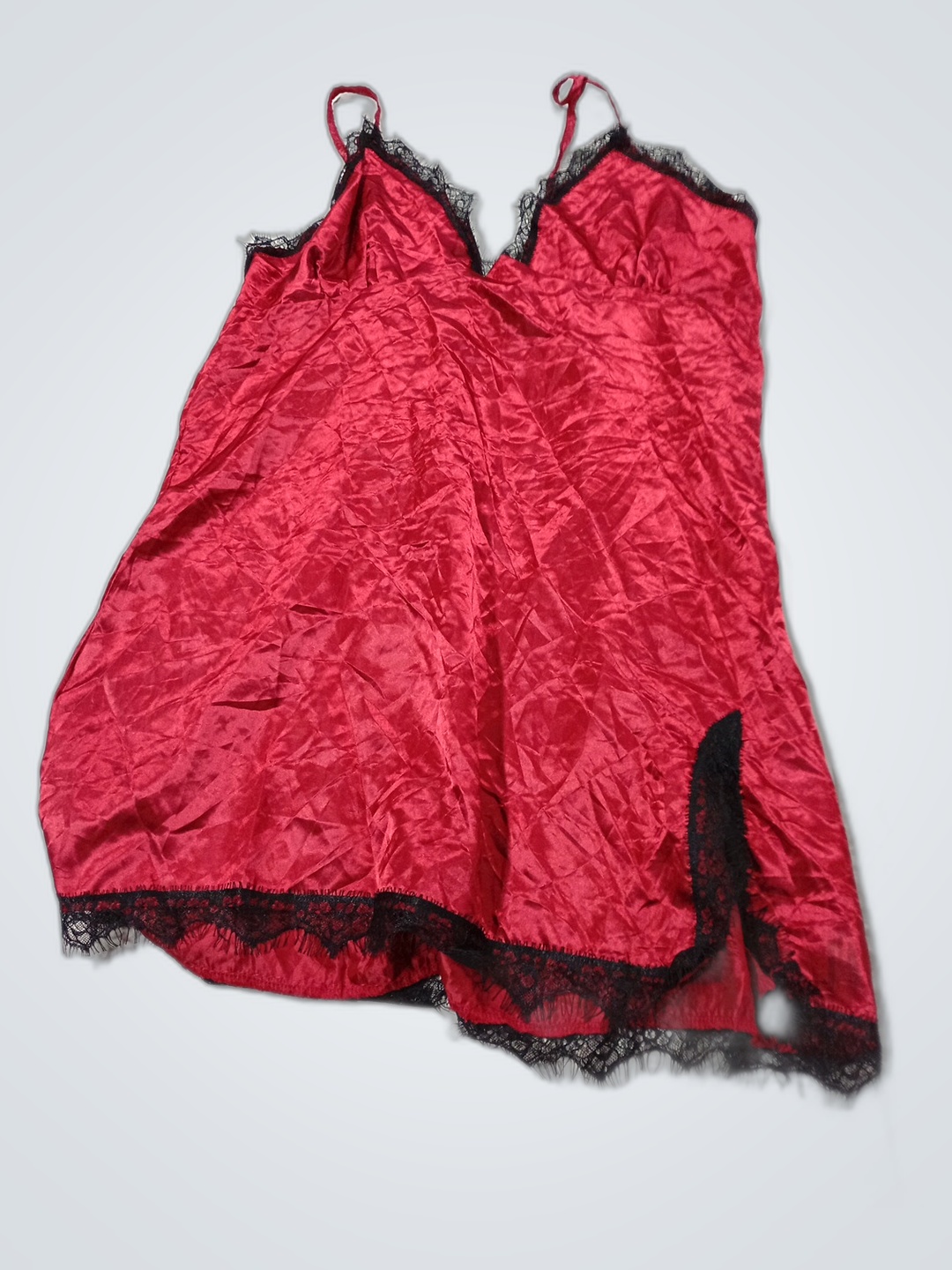 Chemise Vermelha com Renda