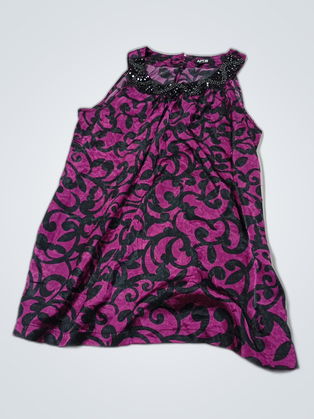 APT.9 Purple and Black Floral Dress