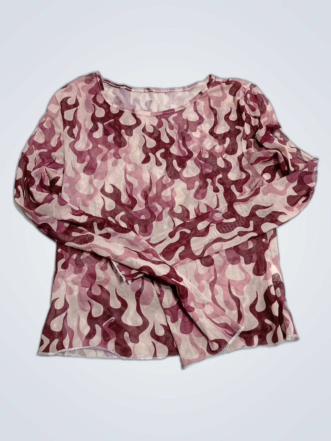 Blouse with Flame Pattern