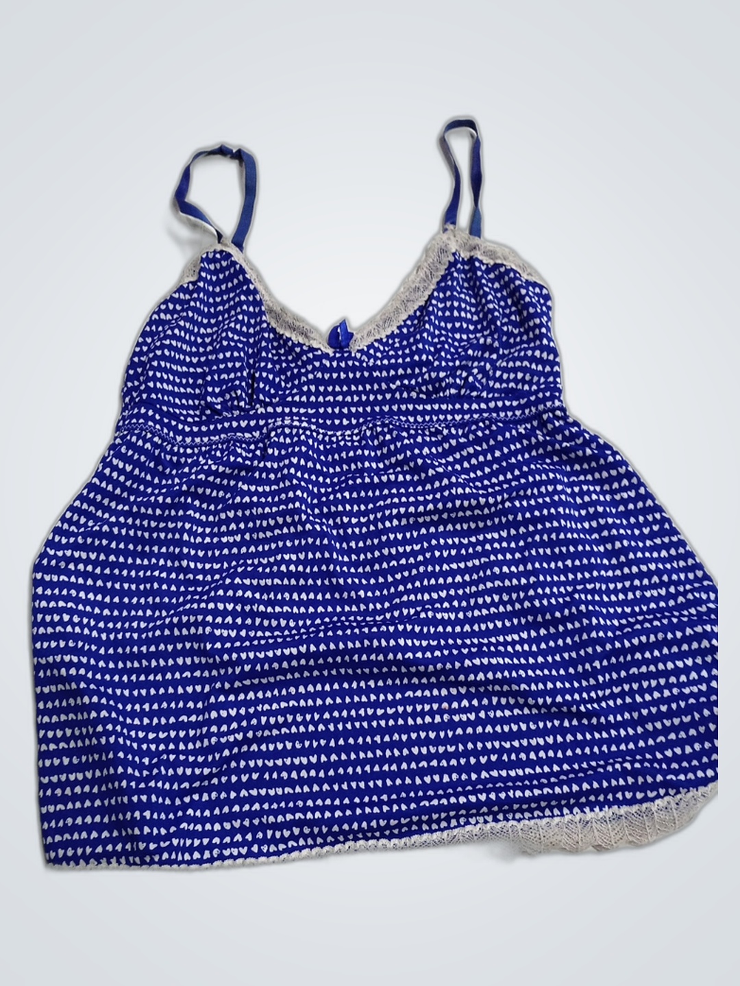 Blue Heart Pattern Camisole