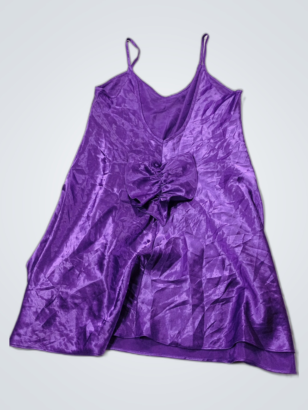 Purple Satin Chemise