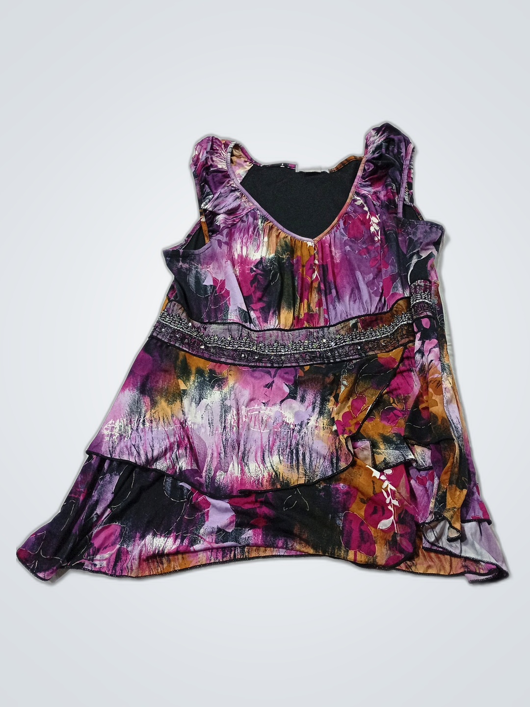 Dressbarn Floral Sleeveless Dress