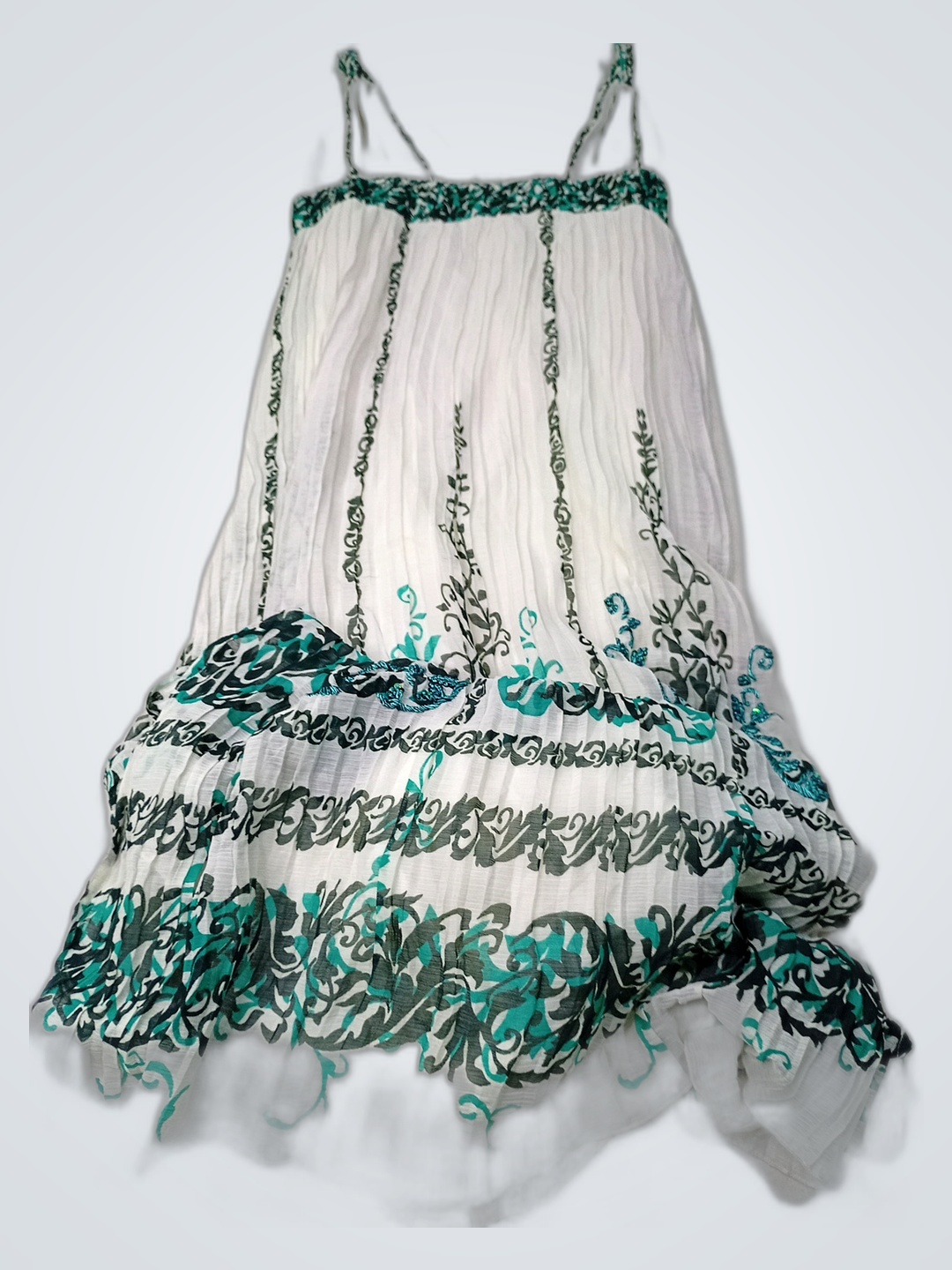 Yalena Cappuccio White Floral Dress