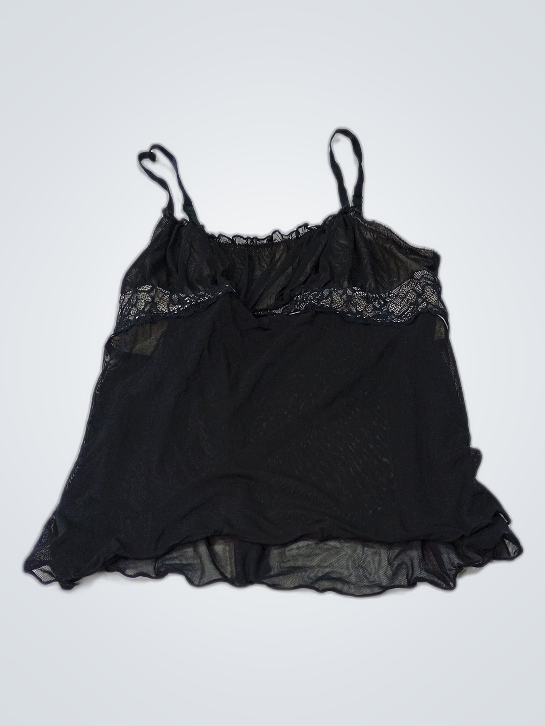 Black Lace Trim Camisole