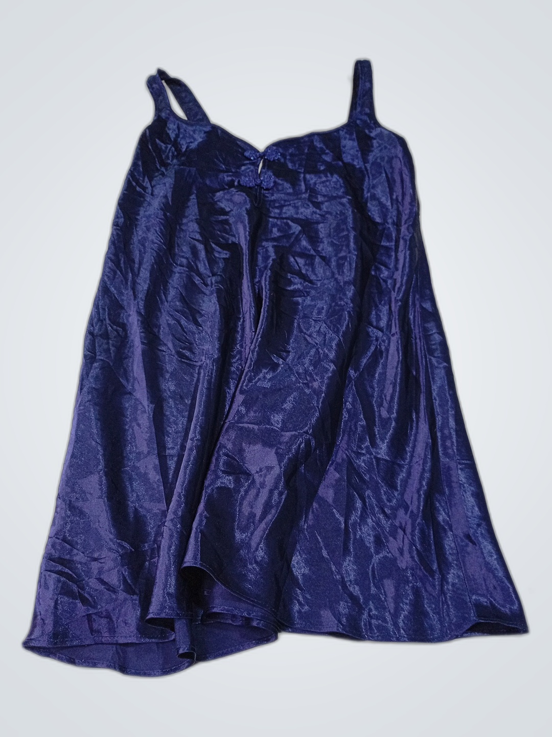 Vestido de Veludo Azul California Dynasty