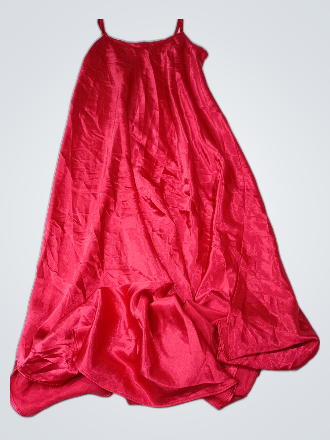 Chemisier de cetim vermelho