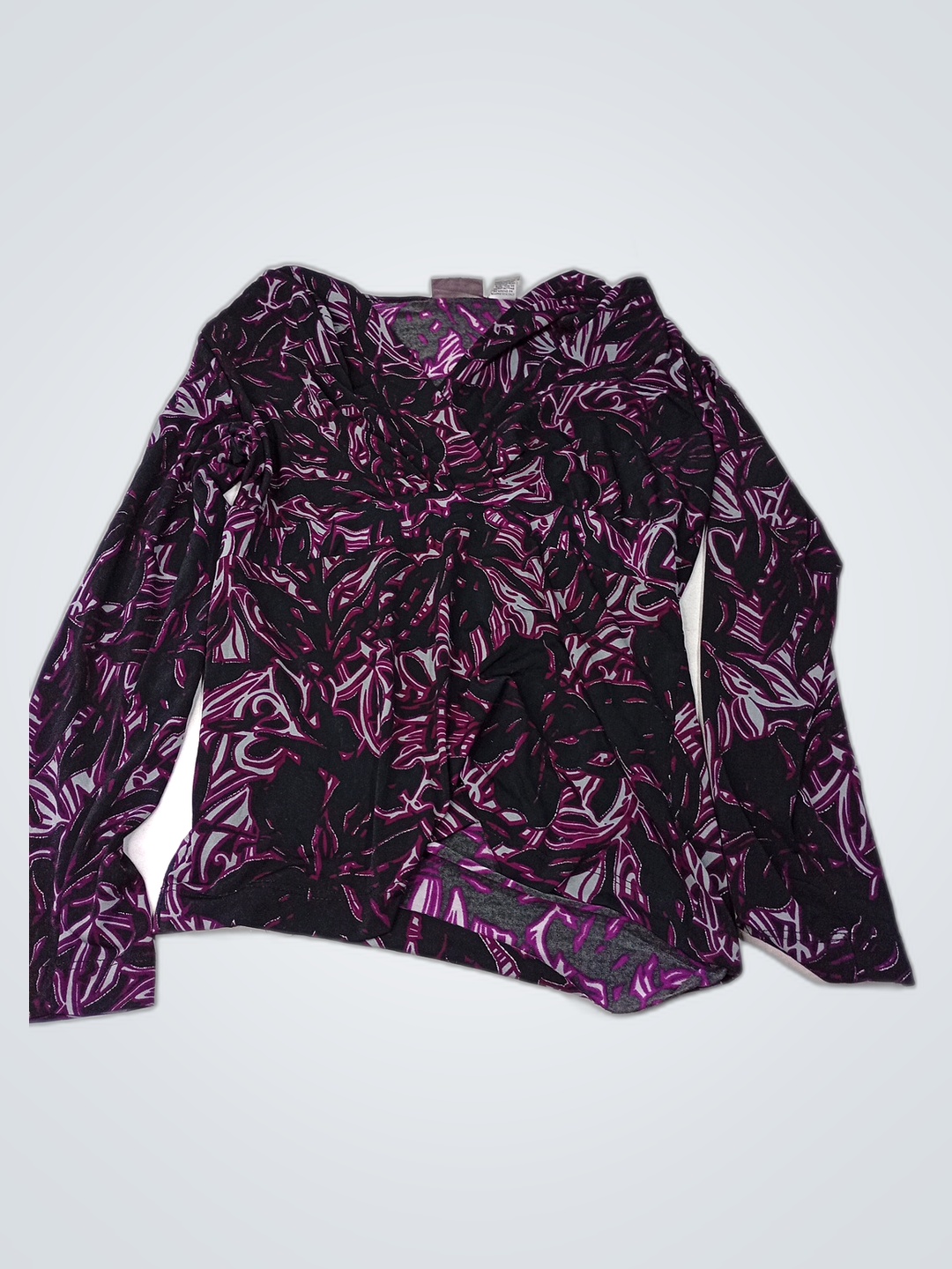 Chico's Purple Floral Blouse