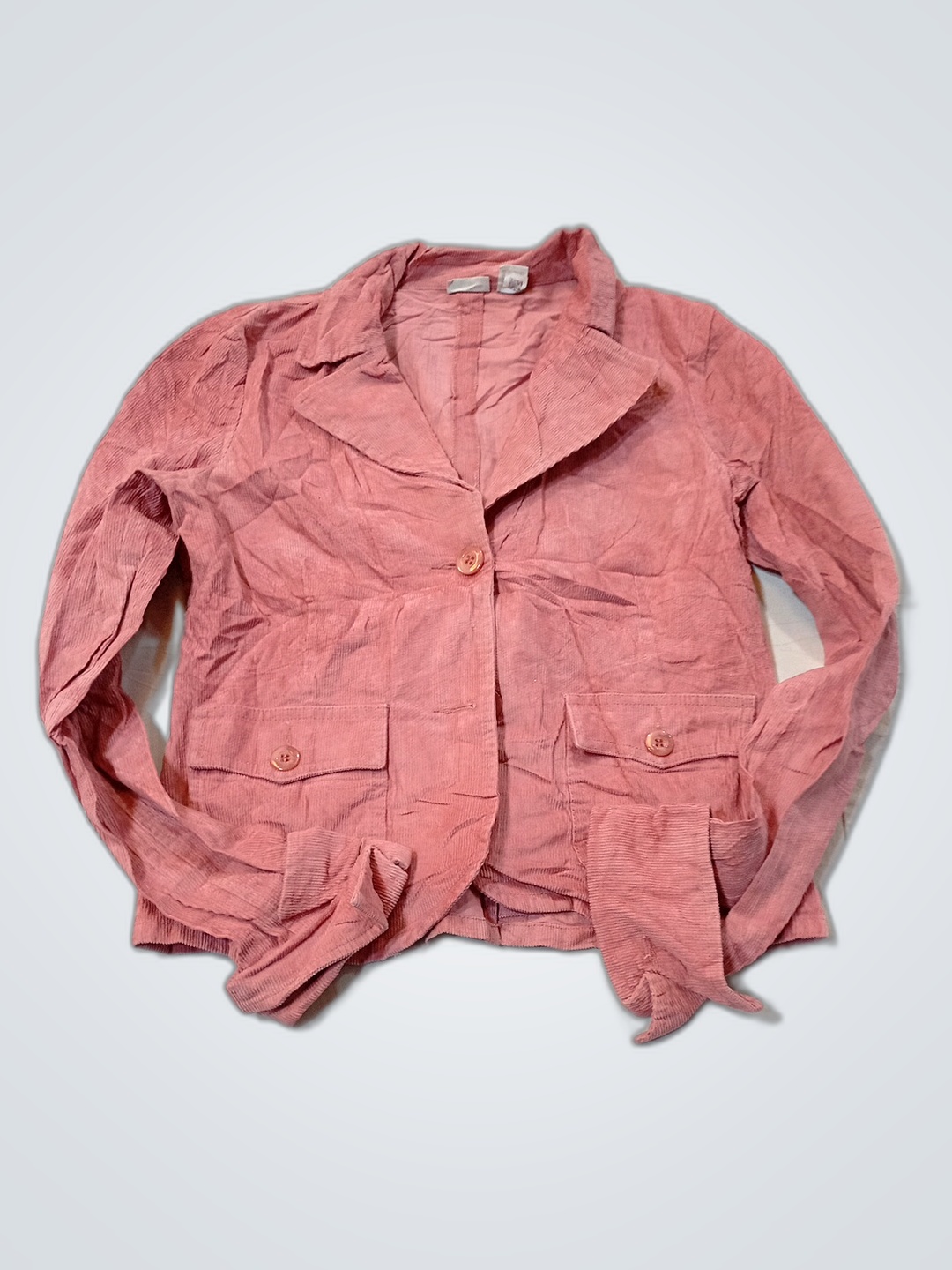 Veste en velours côtelé rose