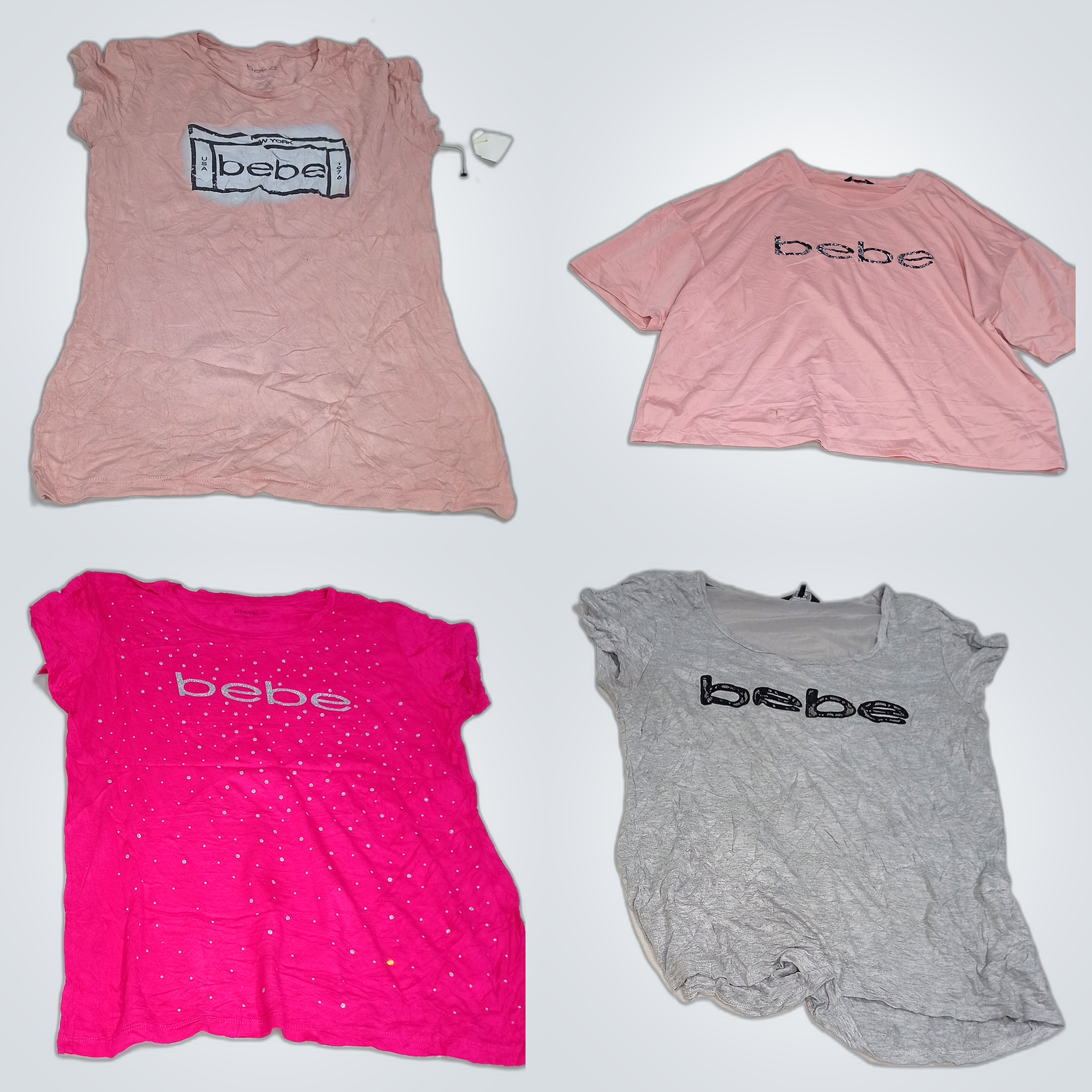 Bebe T-Shirt Bundle 10pcs Pink Gray Black Sport Pr..