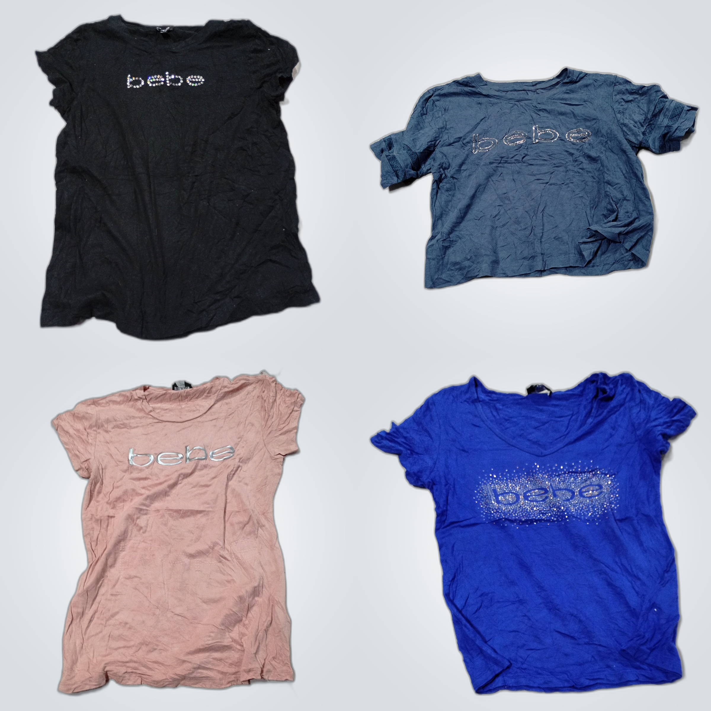 bebe Printed T-Shirt Bundle 10pcs Assorted Colors ..