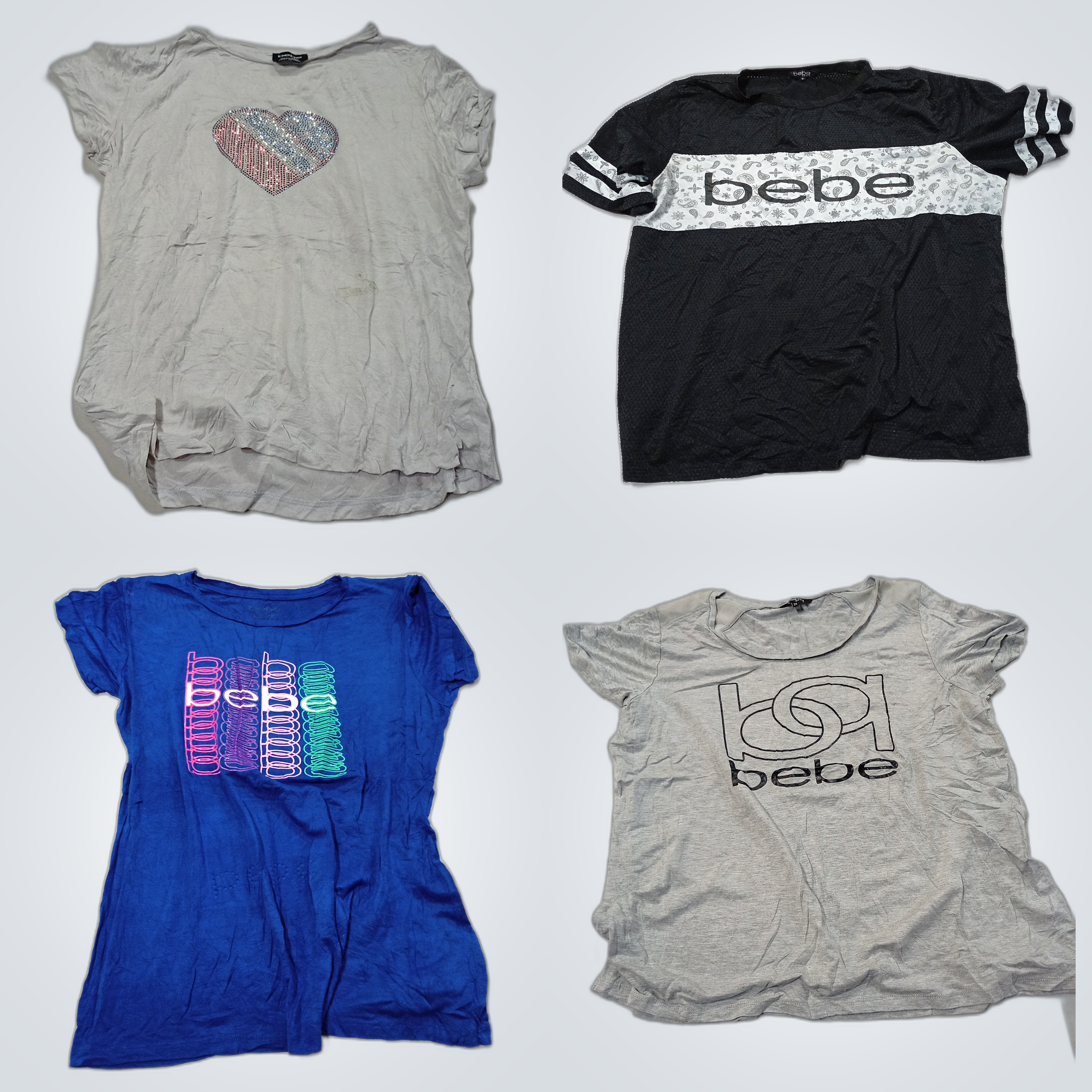 Bebe Sporty Bundle 10pcs Women's Tops Tee Shirts L..