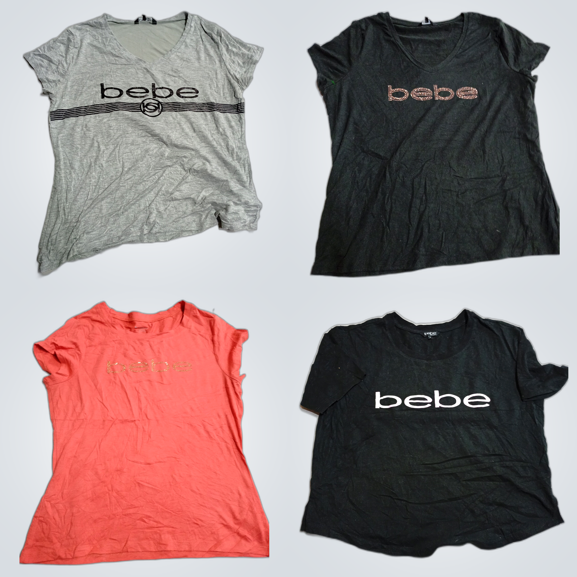 Bebe Sport Printed T-Shirt Bundle 10pcs Lot Assort..