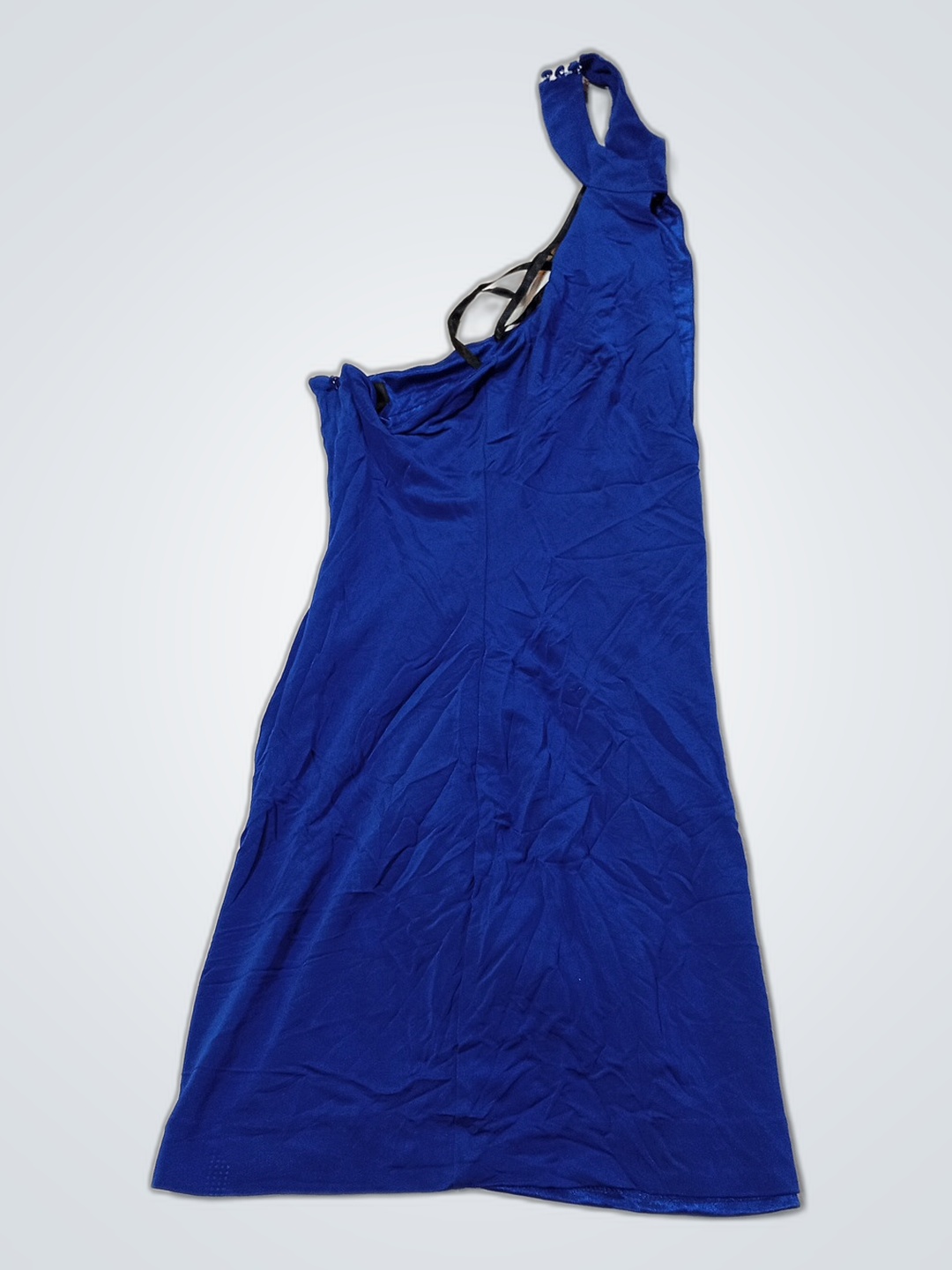 Blue Halter Neck Dress