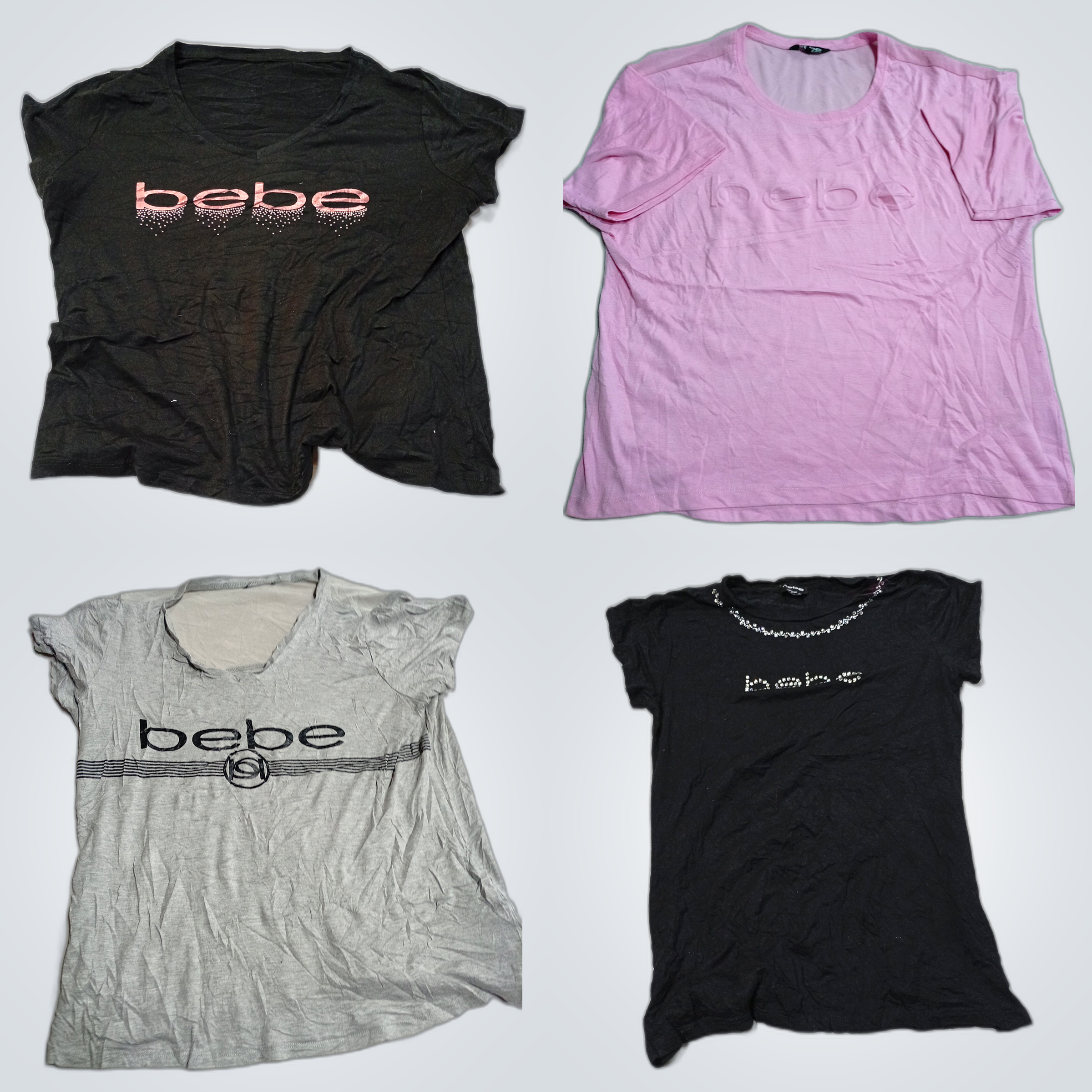 bebe T-Shirt Bundle 10pcs Printed Tees Assorted Co..