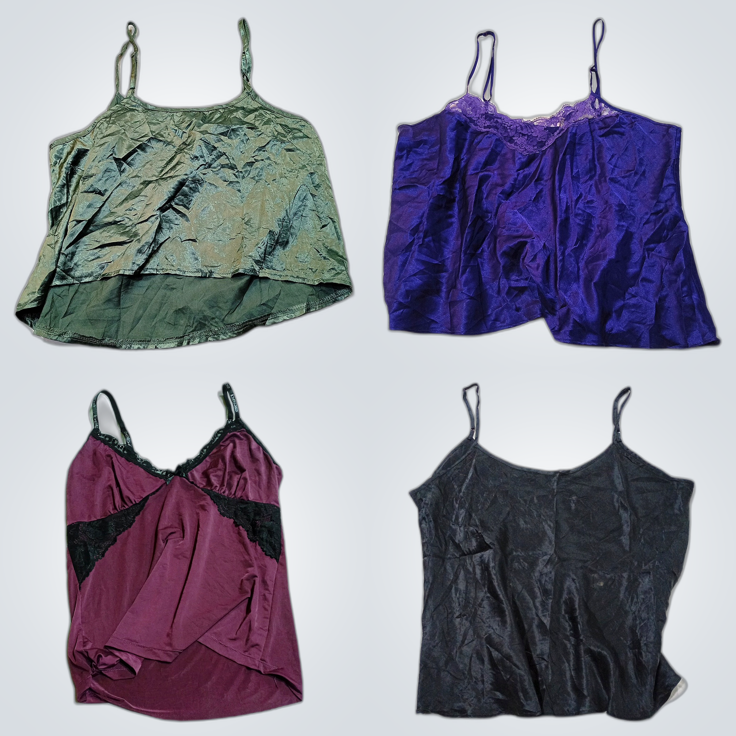 Ensemble de camisoles en soie et dentelle - Winter..